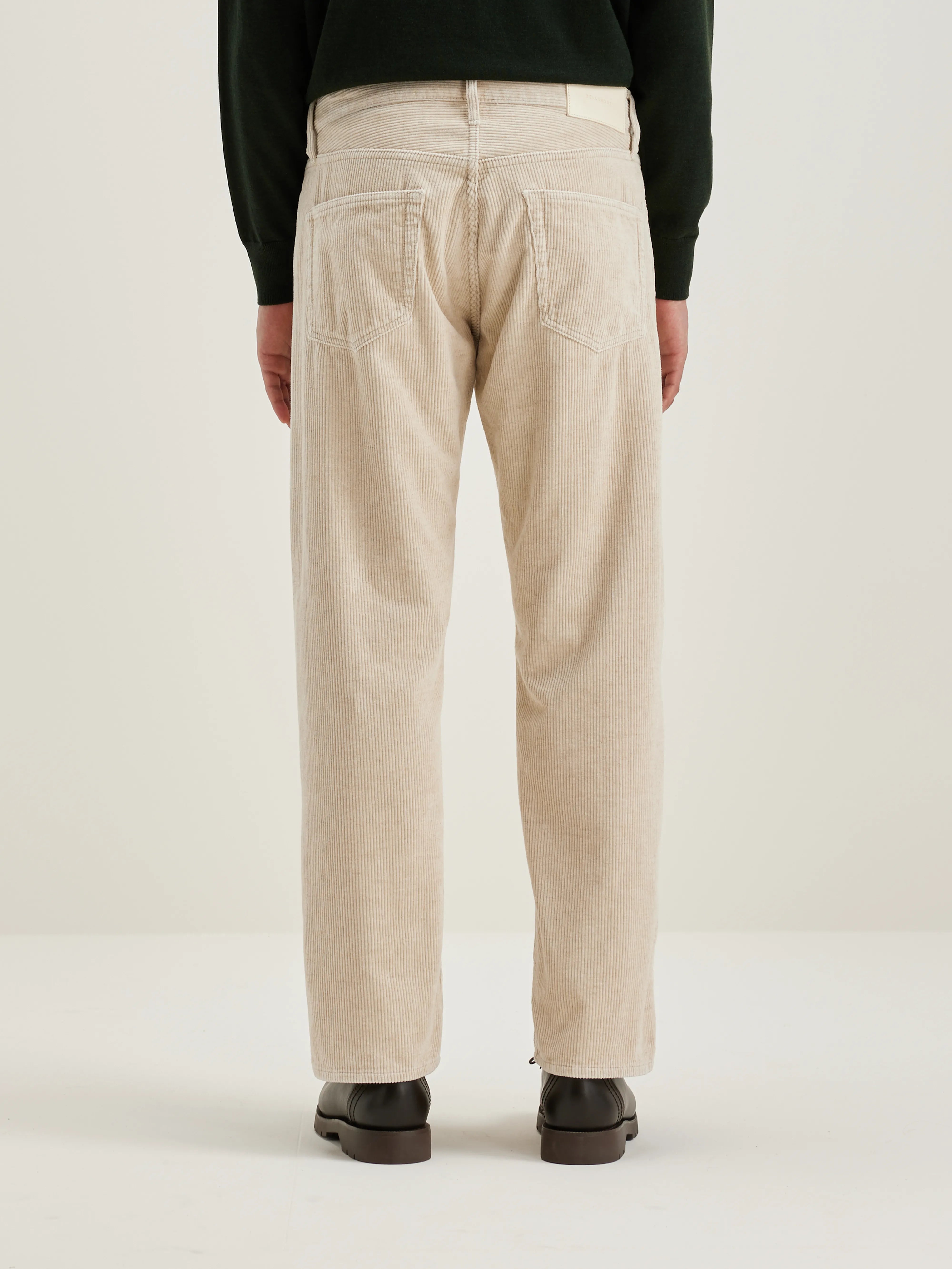 Percy Dad-style Trousers - Calcaire For Men | Bellerose