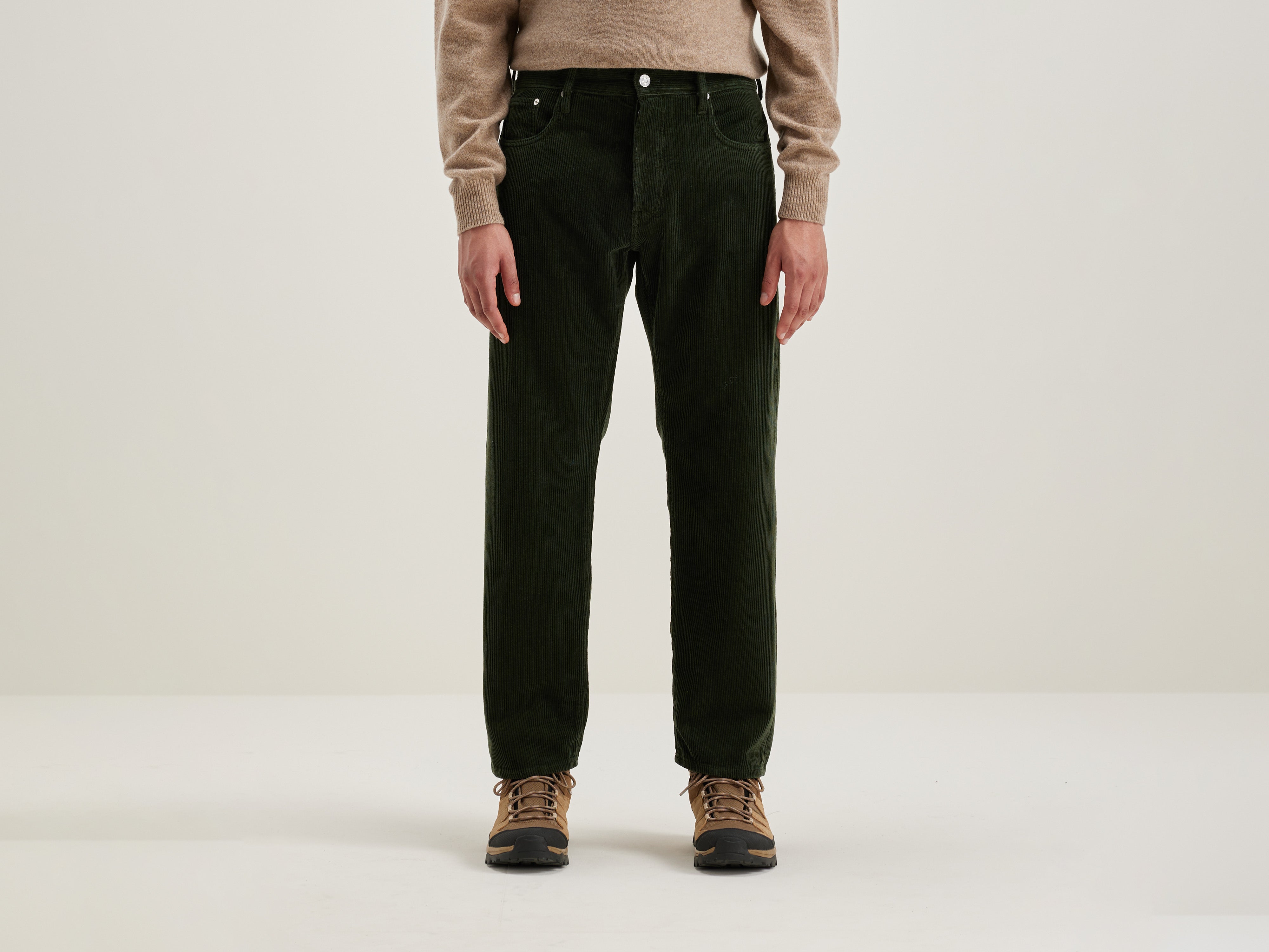 Percy dad-style broek (242 / M / DARK OLIVE)