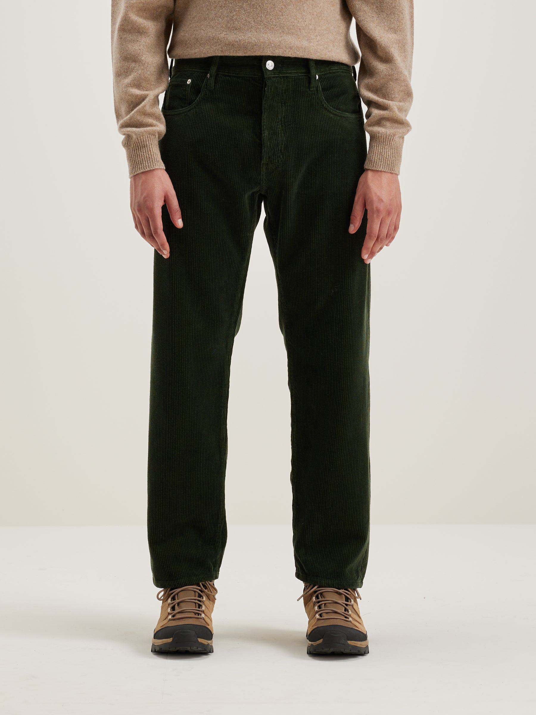 Percy Dad-style Trousers - Dark olive For Men | Bellerose