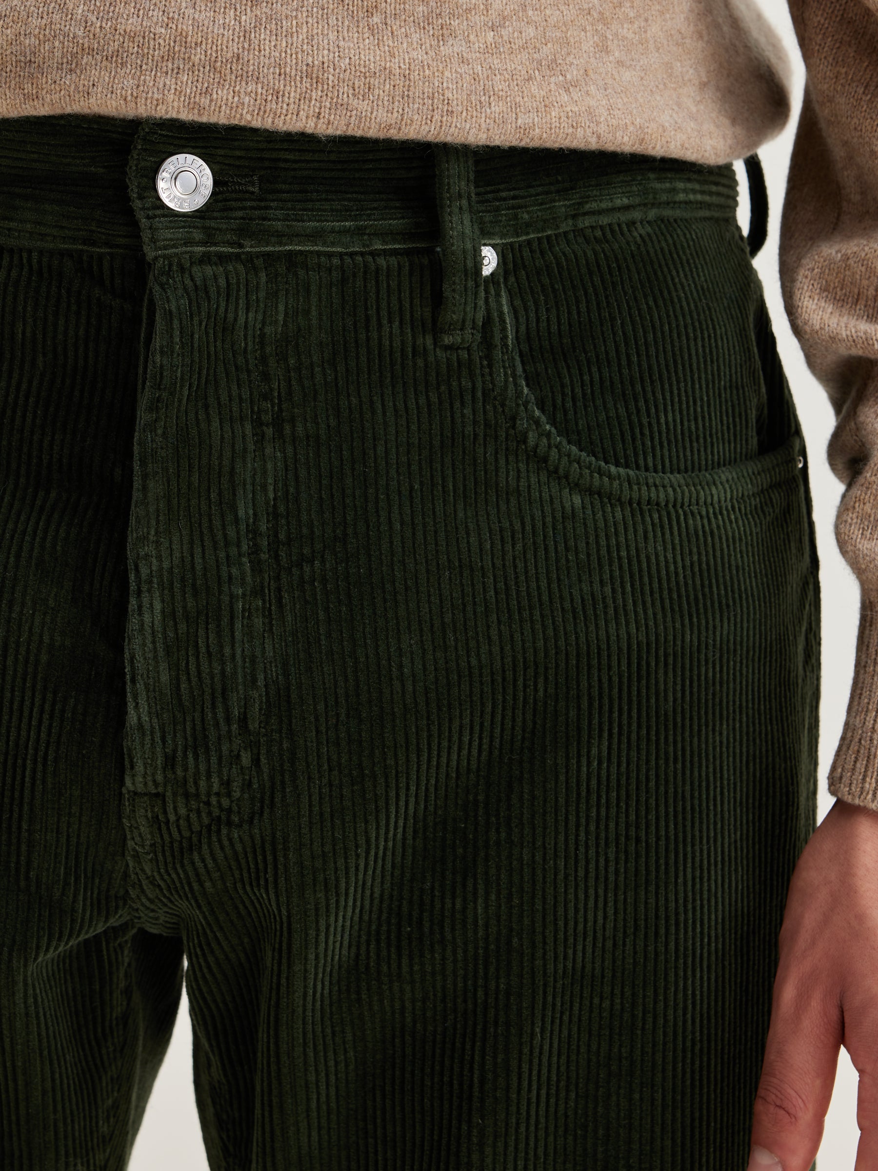 Percy Dad-style Broek - Dark olive Voor Heren | Bellerose