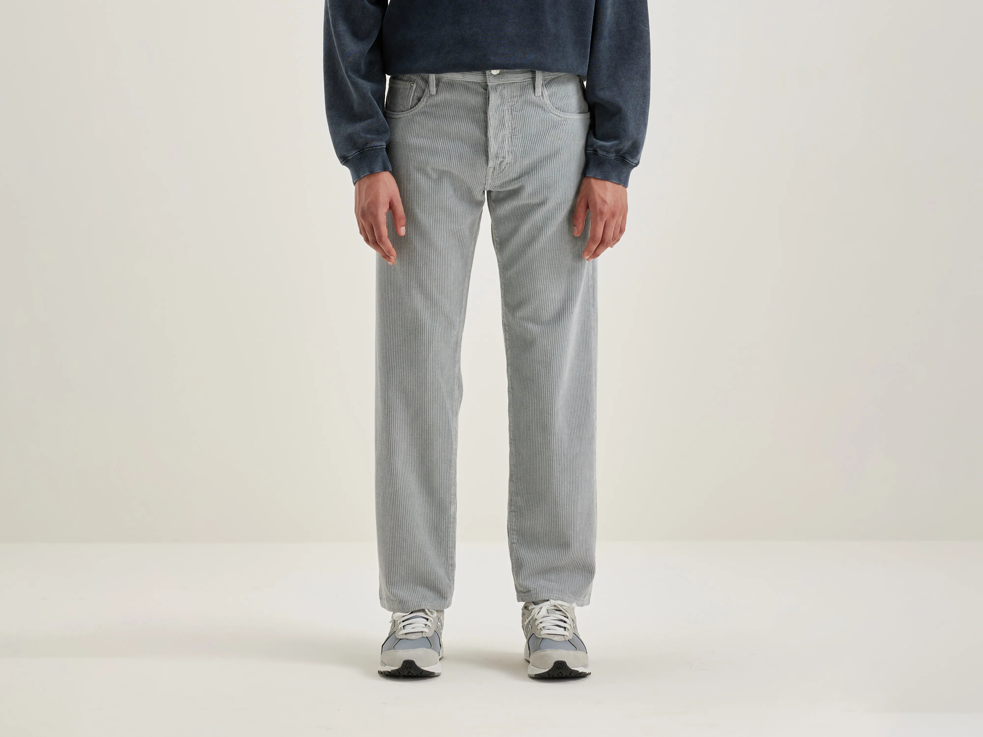 Percy dad-style trousers (242 / M / BLUE FOG)