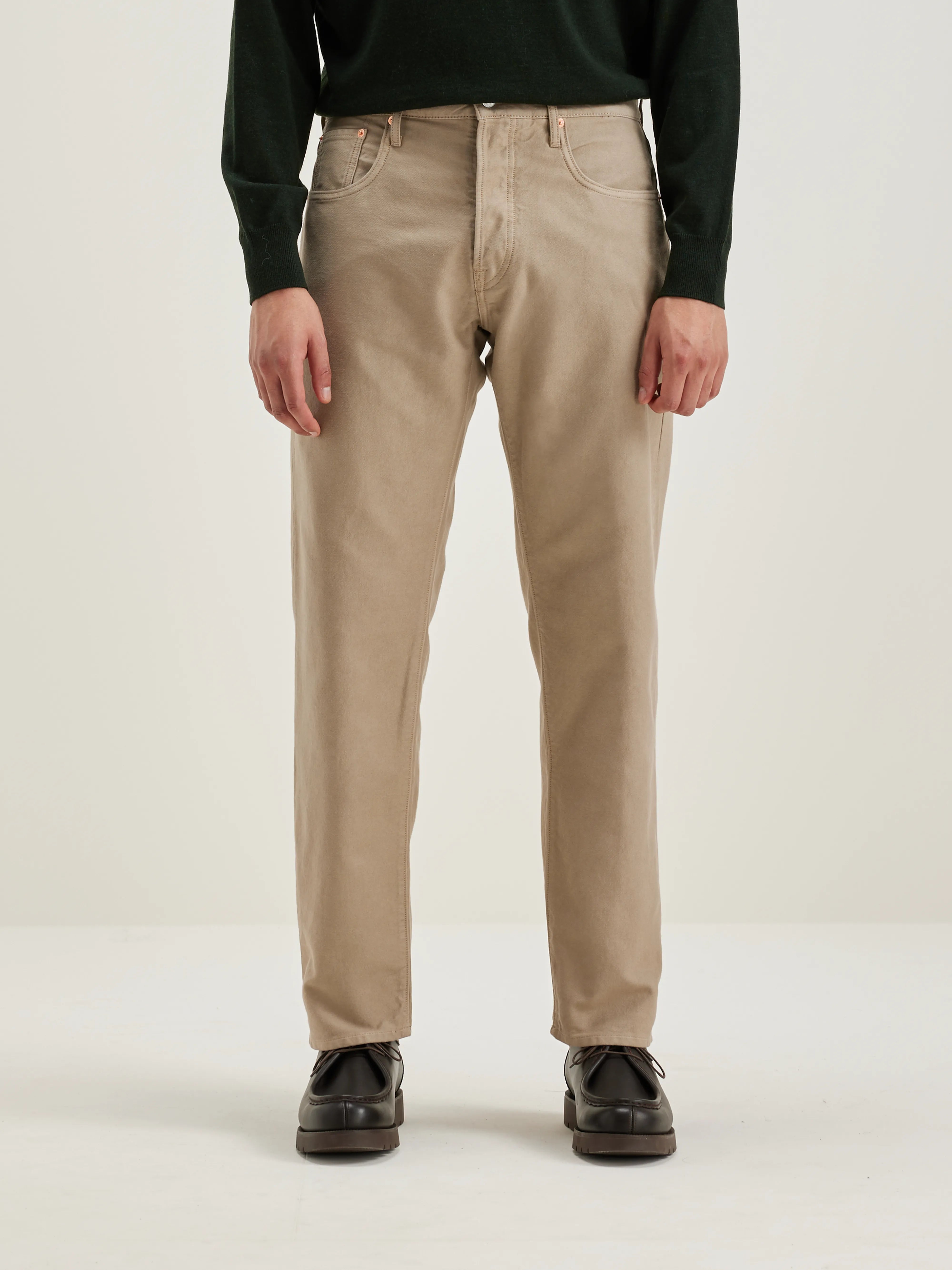 Pantalon Dad-style Percy - Wolf Pour Homme | Bellerose