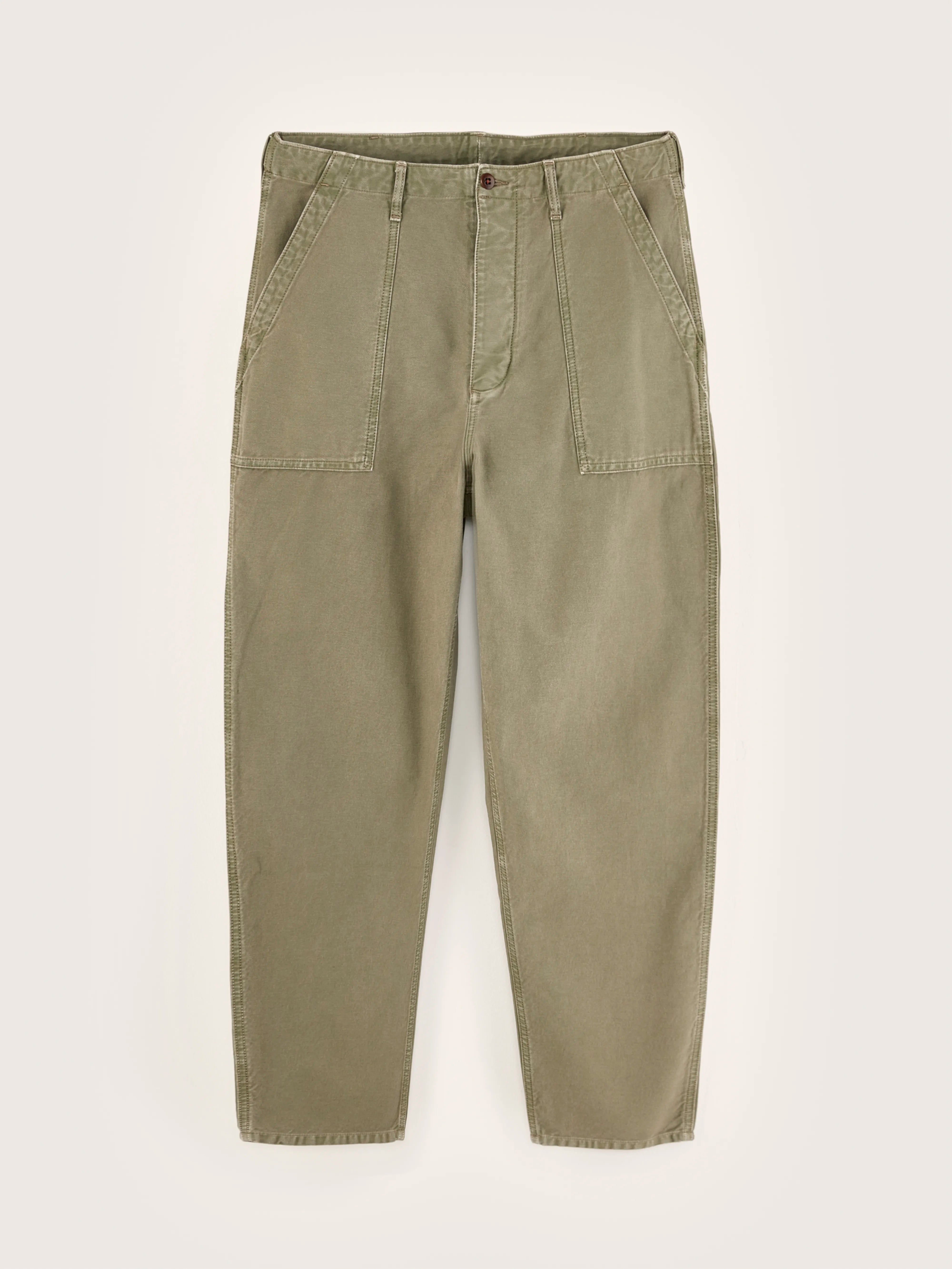 Kargo cropped tapered trousers (242 / M / DUSTY OLIVE)