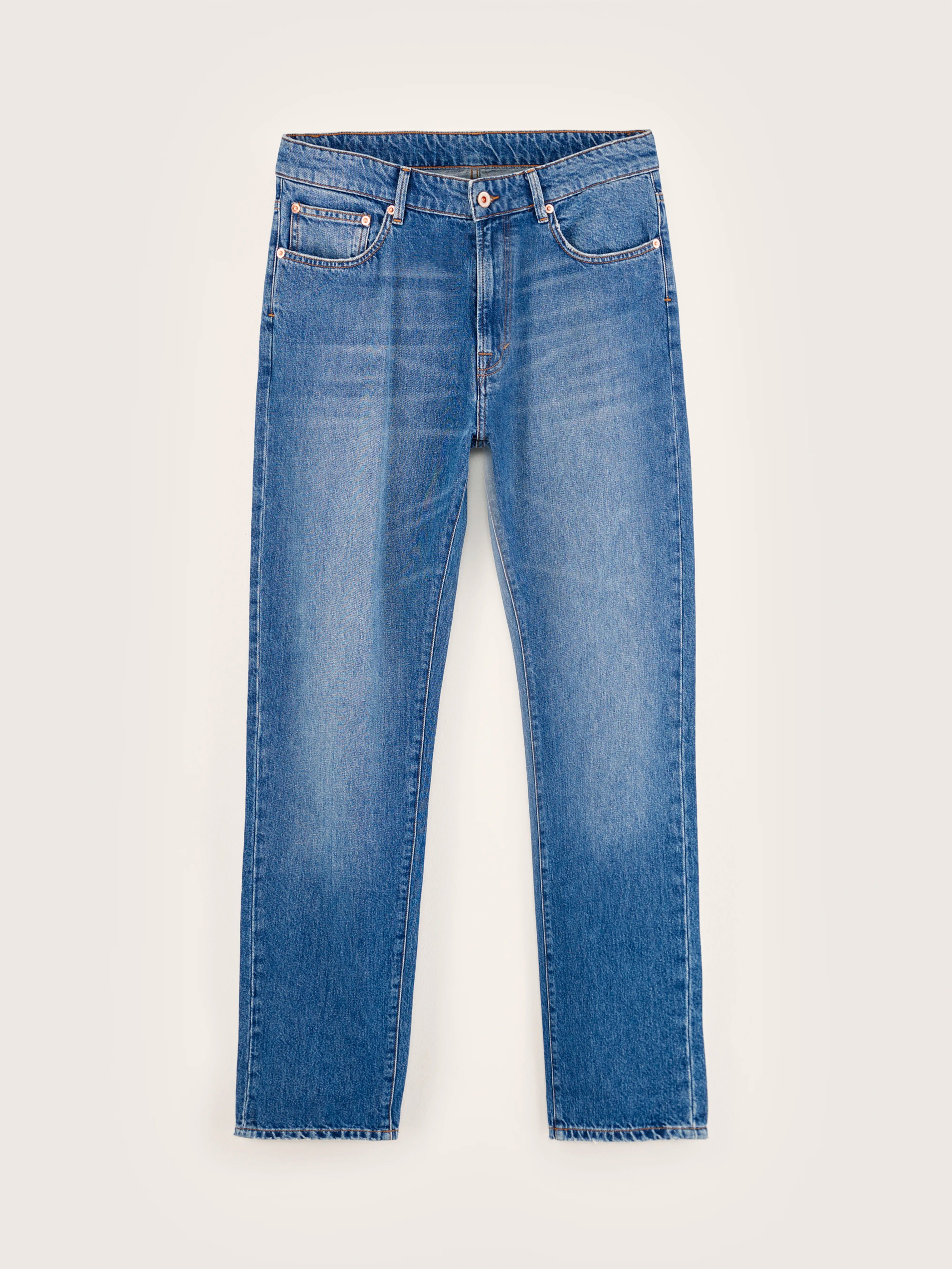 Keegan straight jeans (242 / M / MD BLUE BLEACH)