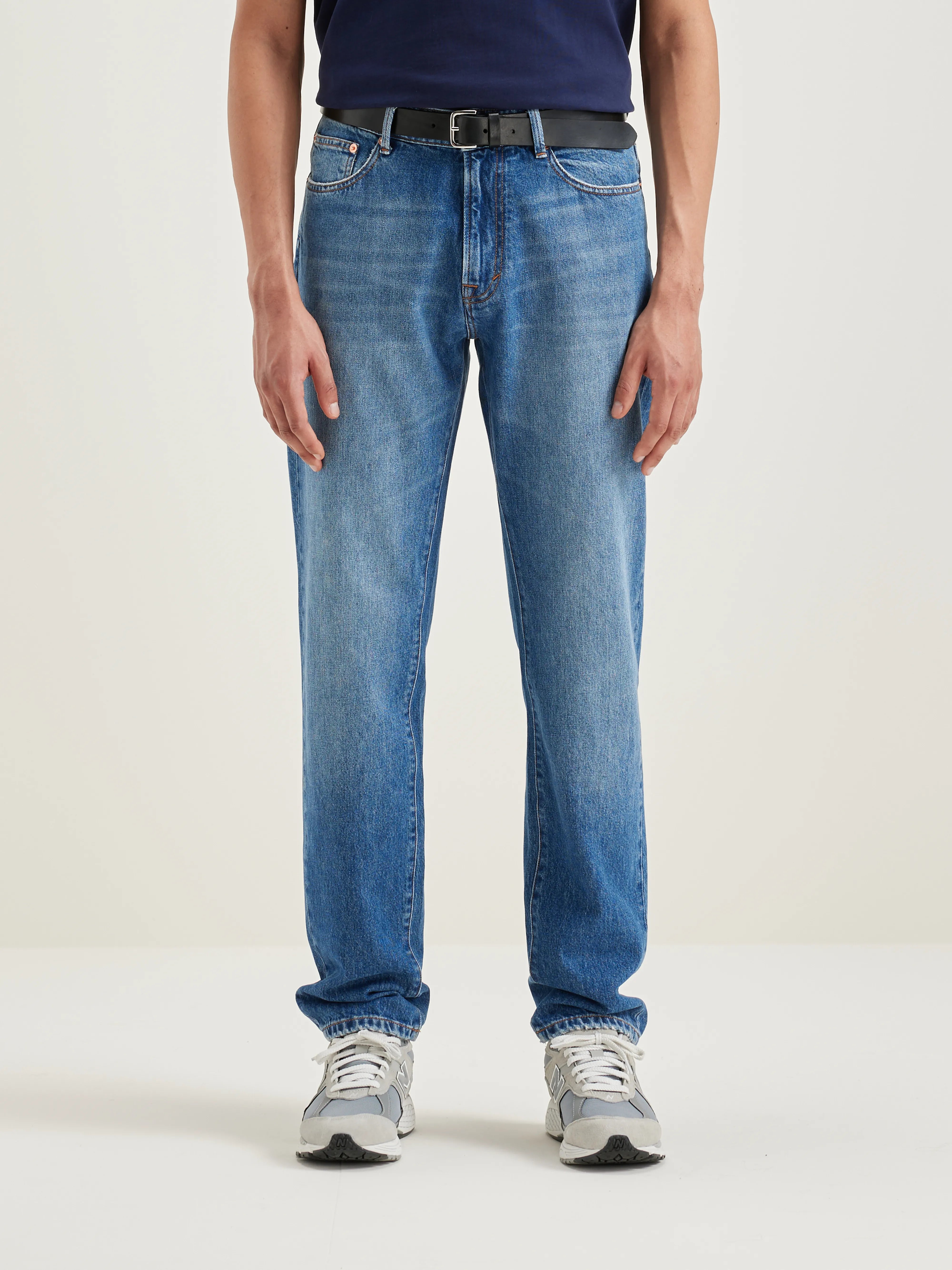 Keegan Rechte Jeans - Medium blue bleach Voor Heren | Bellerose