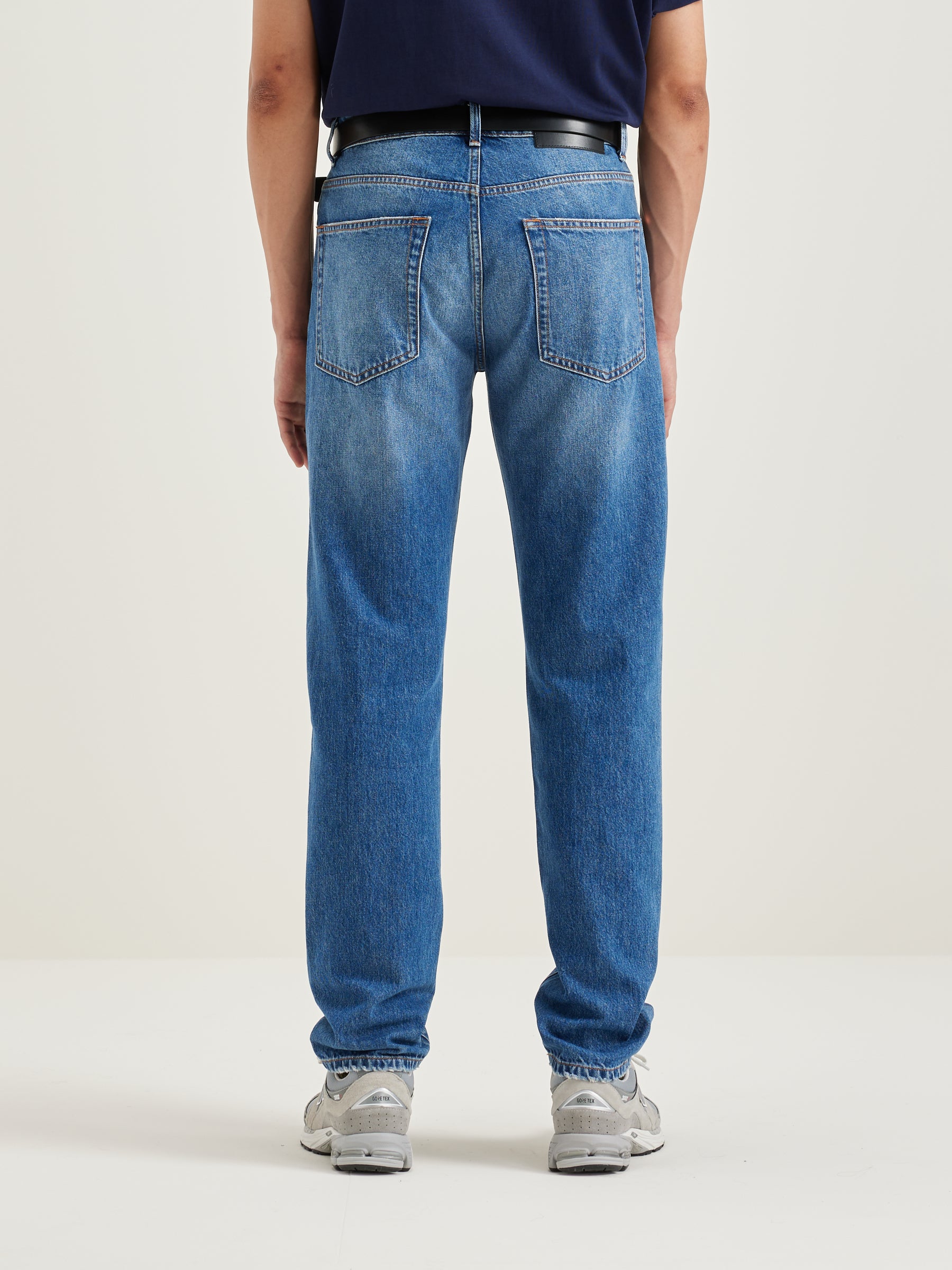 Keegan Straight Jeans - Medium blue bleach For Men | Bellerose