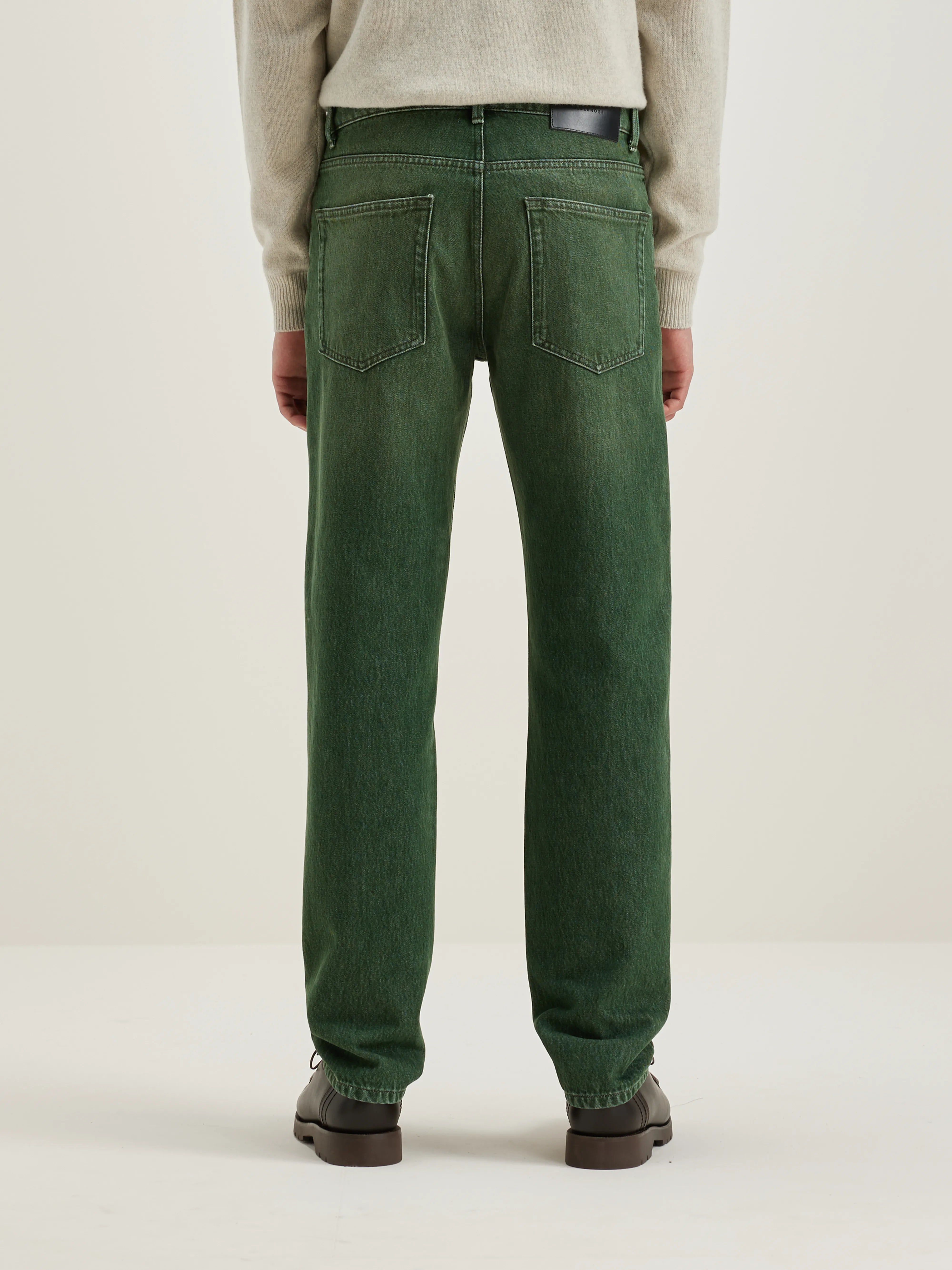 Jean Droit Keegan - Green used Pour Homme | Bellerose