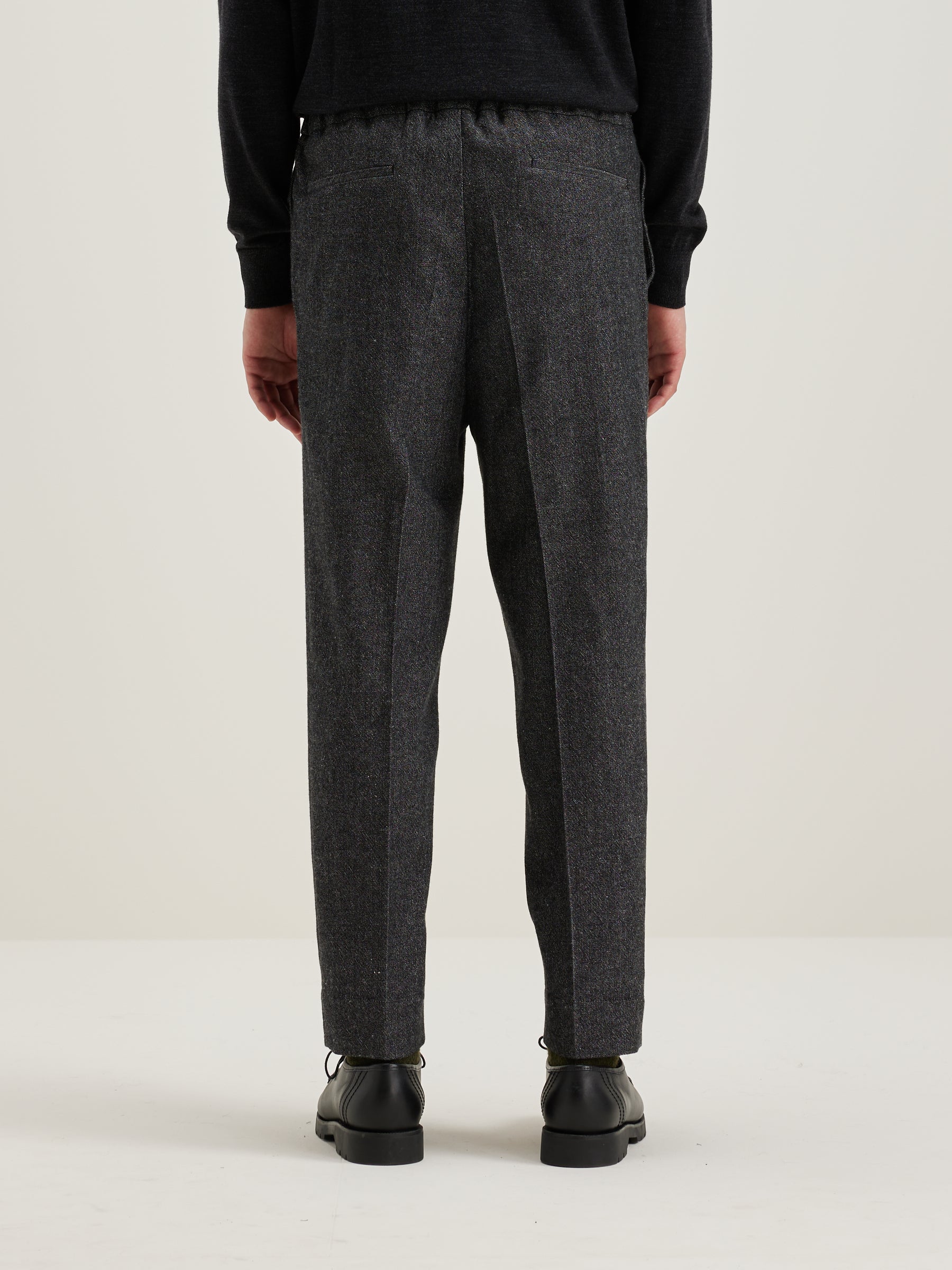 Stanford Wide Tapered Trousers - Acier For Men | Bellerose