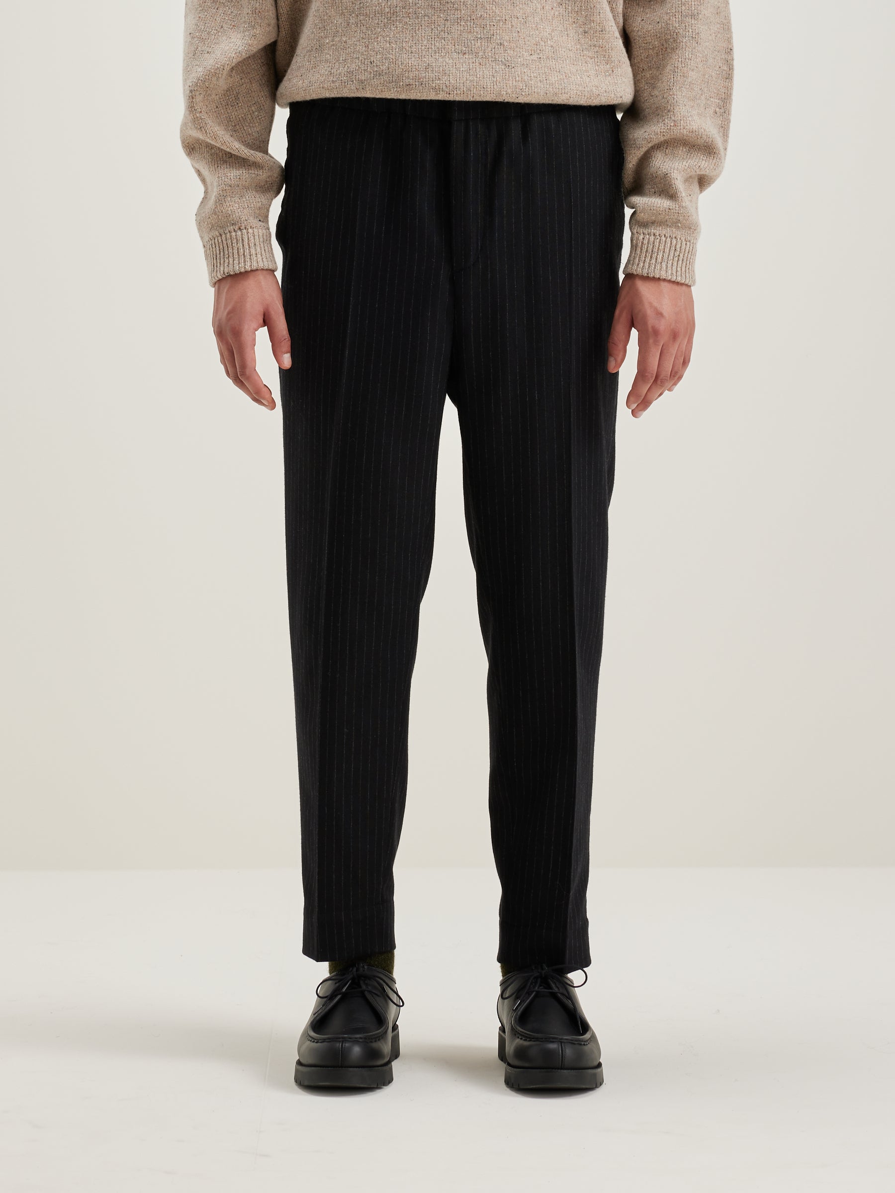 Stanford wide tapered trousers (242 / M / STRIPE A)