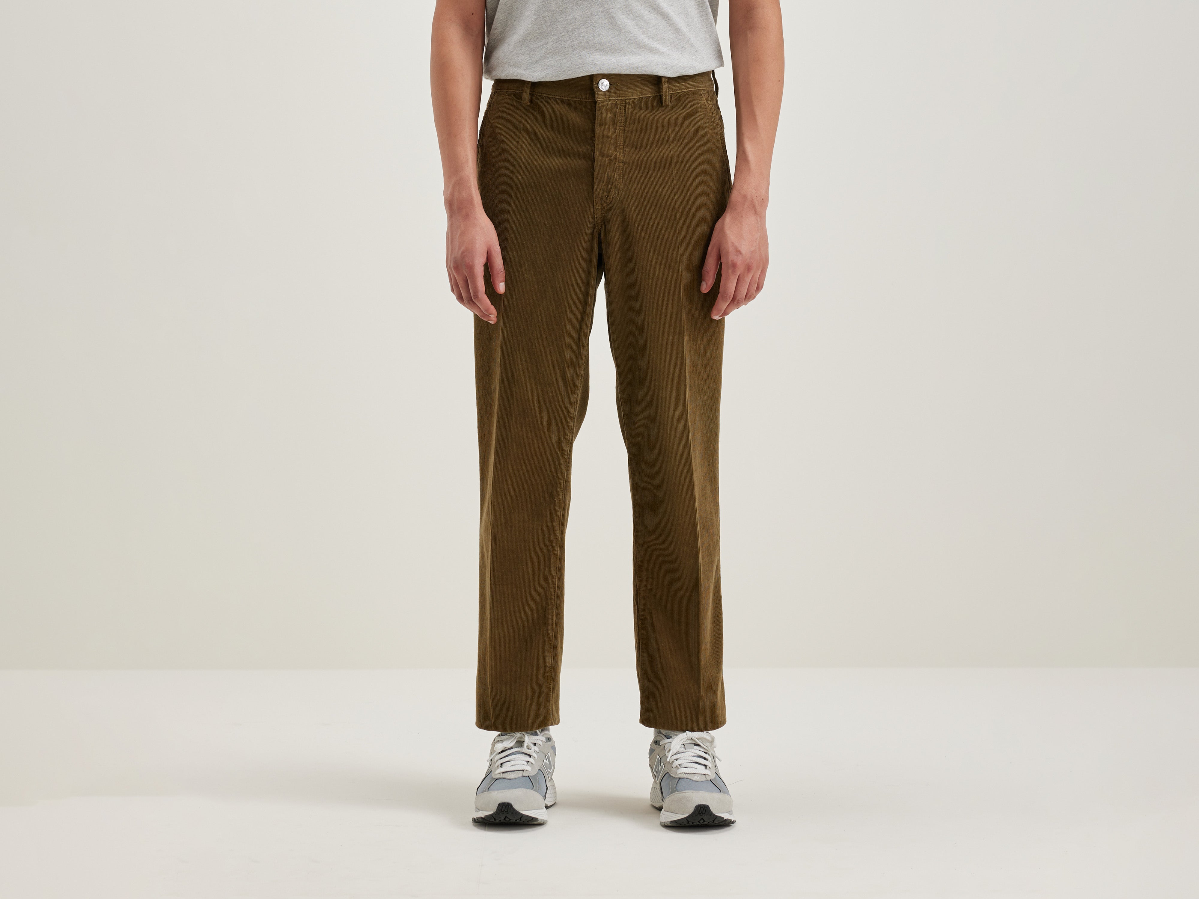 Pen straight trousers (242 / M / MILITARY)