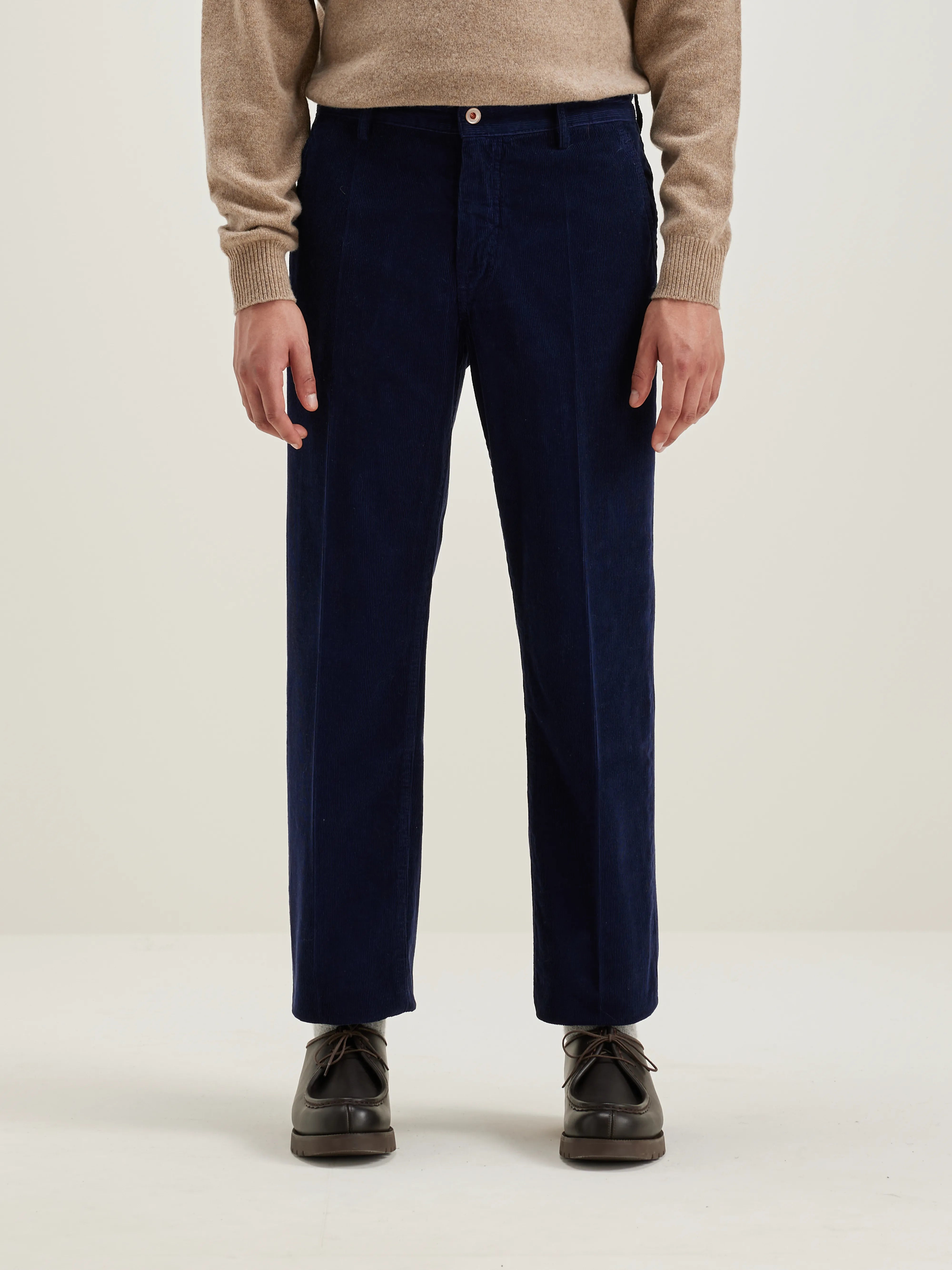 Pen Straight Trousers - Naval For Men | Bellerose