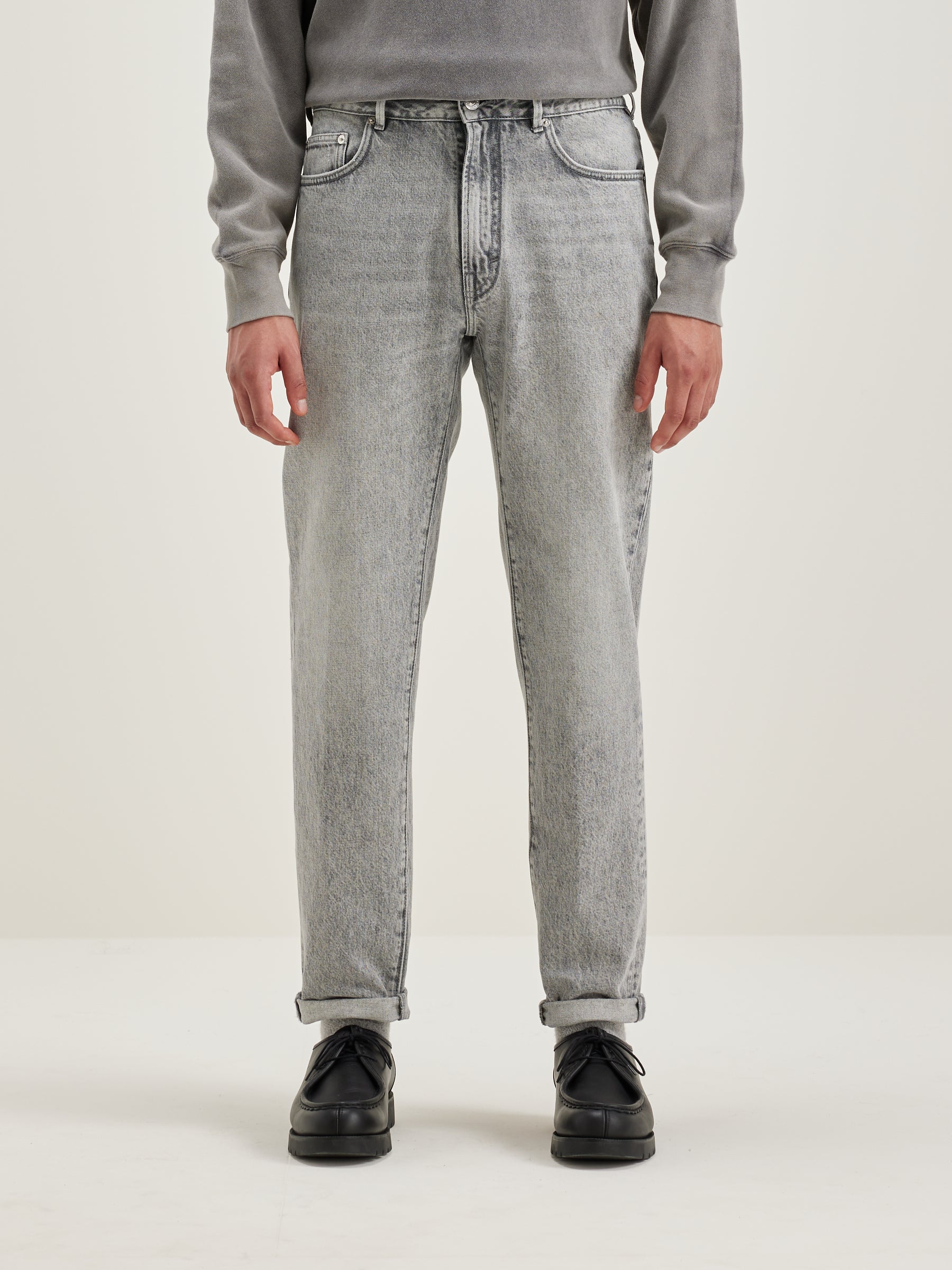 Peeg Tapered Jeans - Used grey For Men | Bellerose