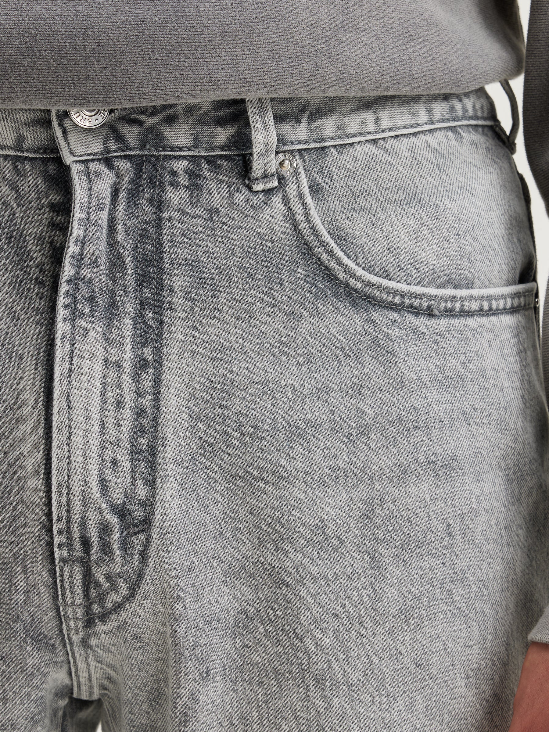 Peeg Tapered Jeans - Used grey Voor Heren | Bellerose