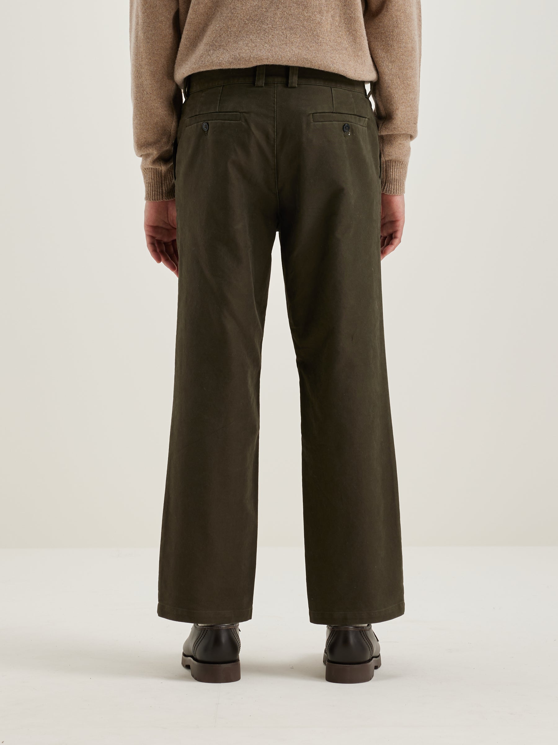 Jaggot Straight Trousers - Dark olive For Men | Bellerose