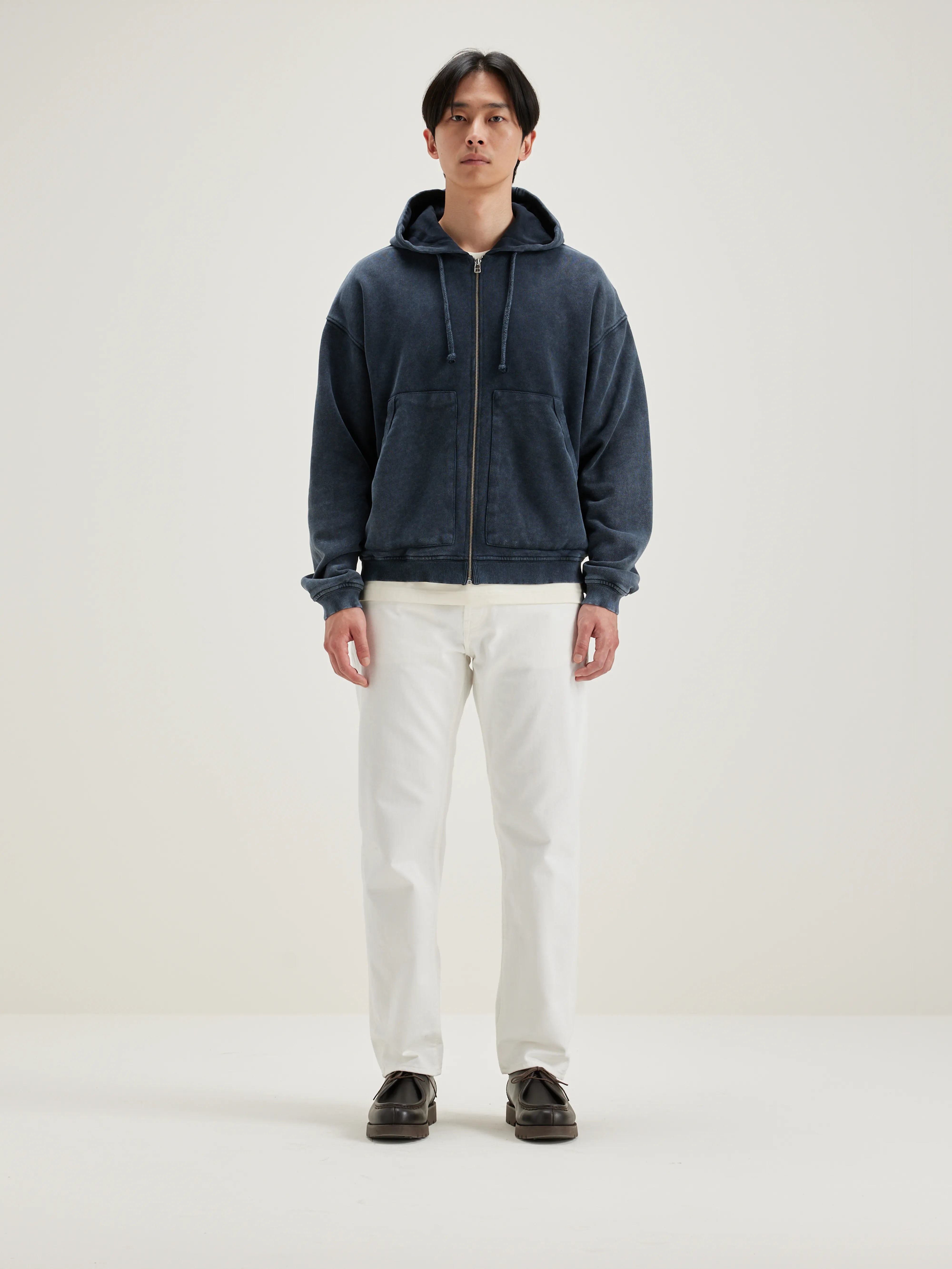 Falkon Hoodie Met Rits - Black blue Voor Heren | Bellerose