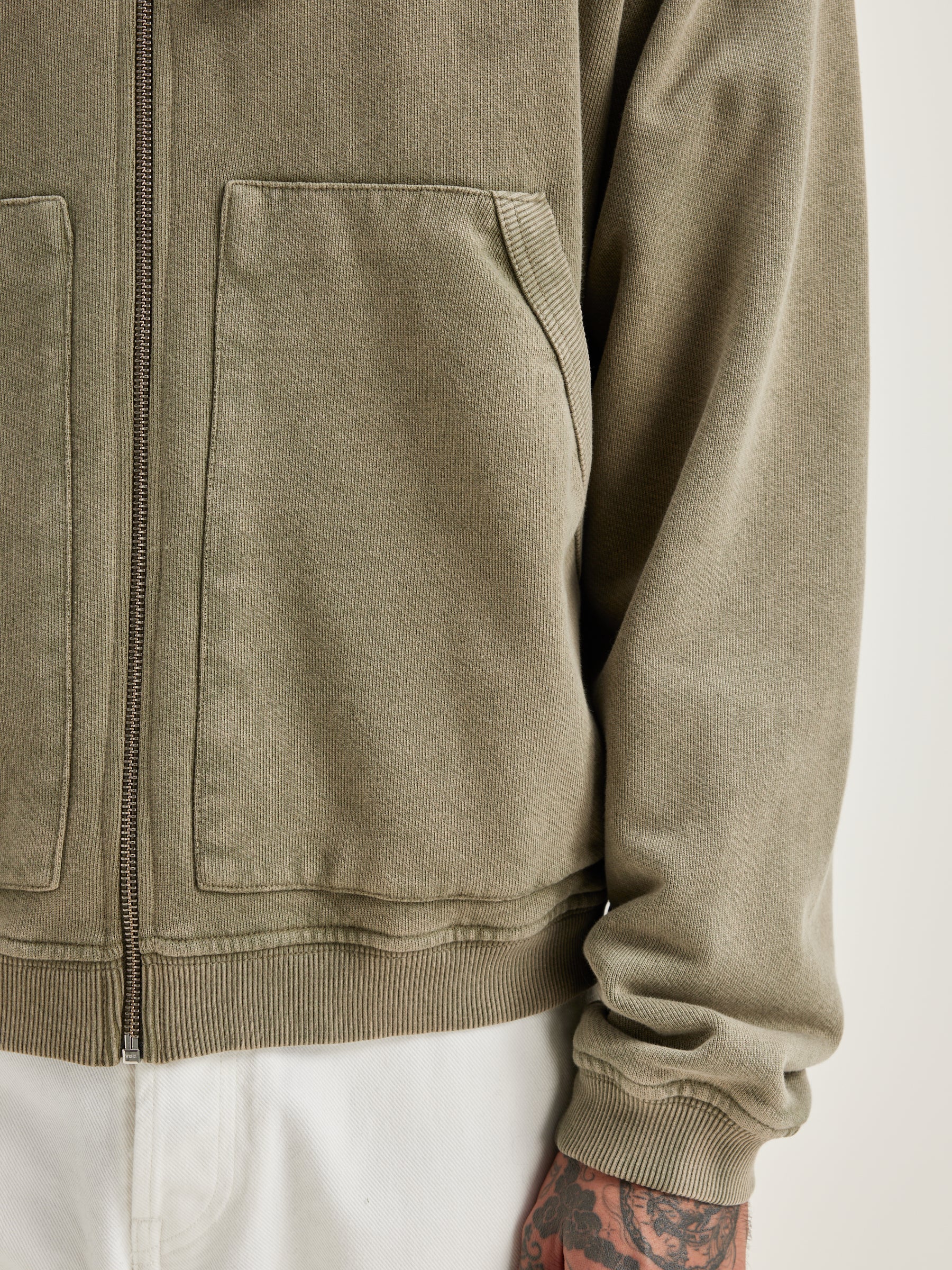 Falkon zip-up hoodie (242 / M / MILITARY)