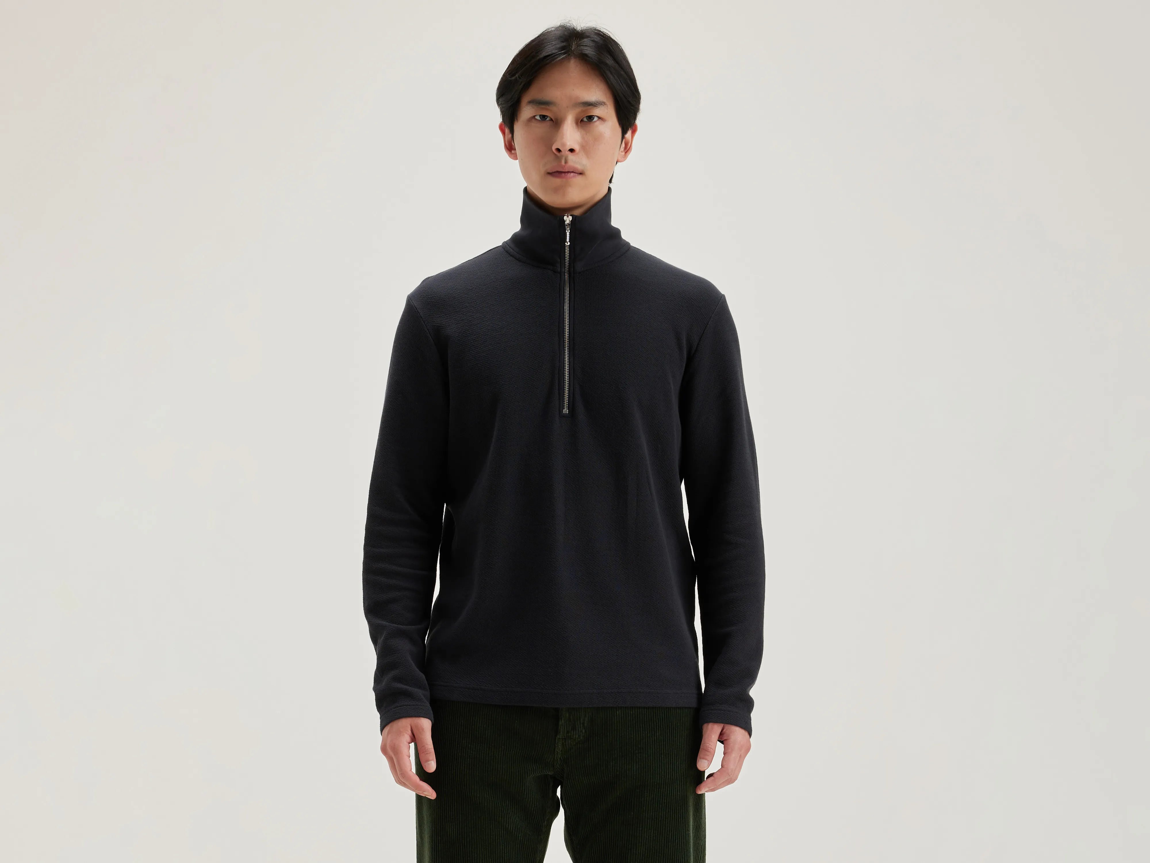 T-shirt col zippé Spence (242 / M / NAVY)