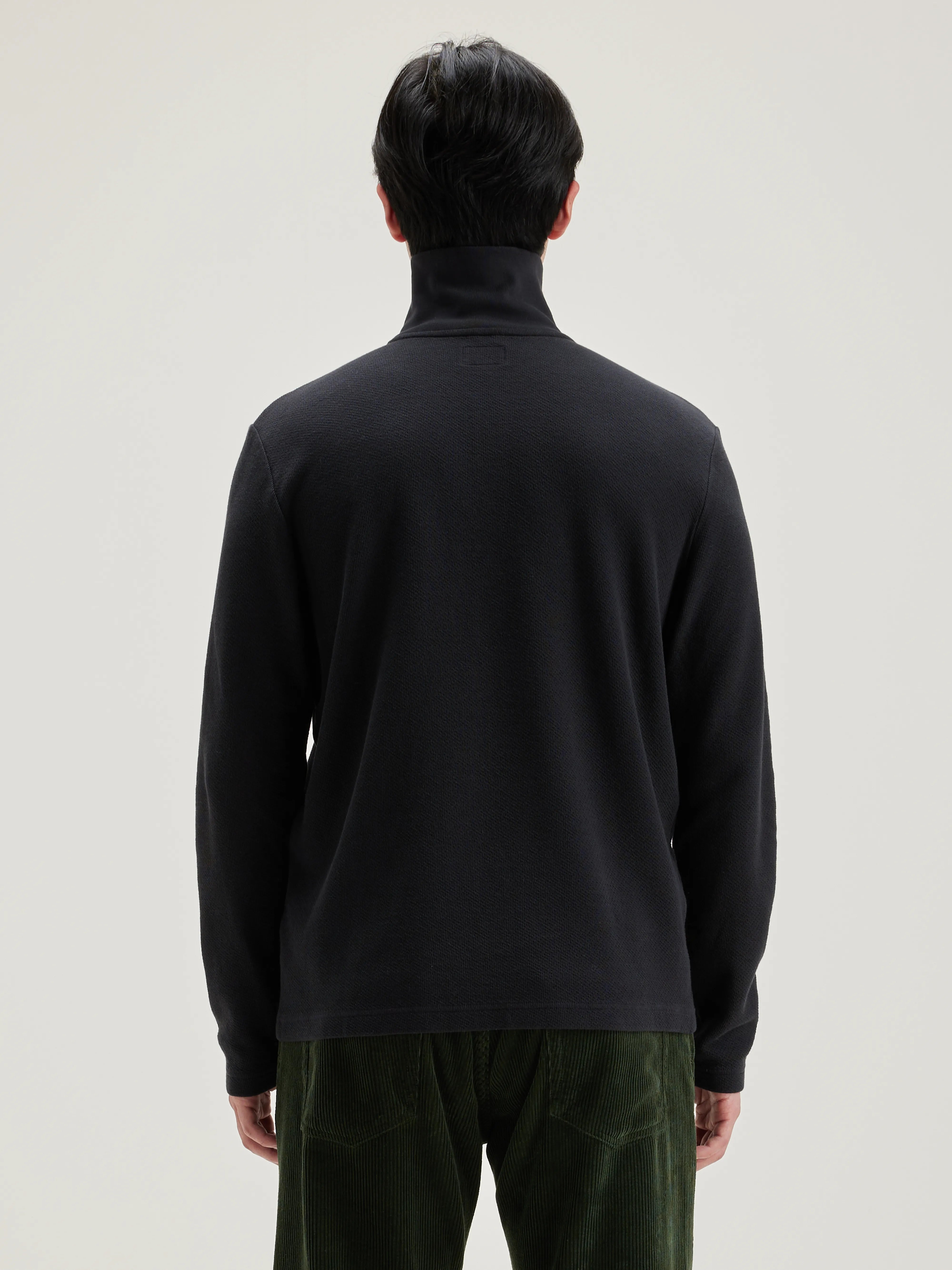 Spence Zipped-collar T-shirt - Navy For Men | Bellerose