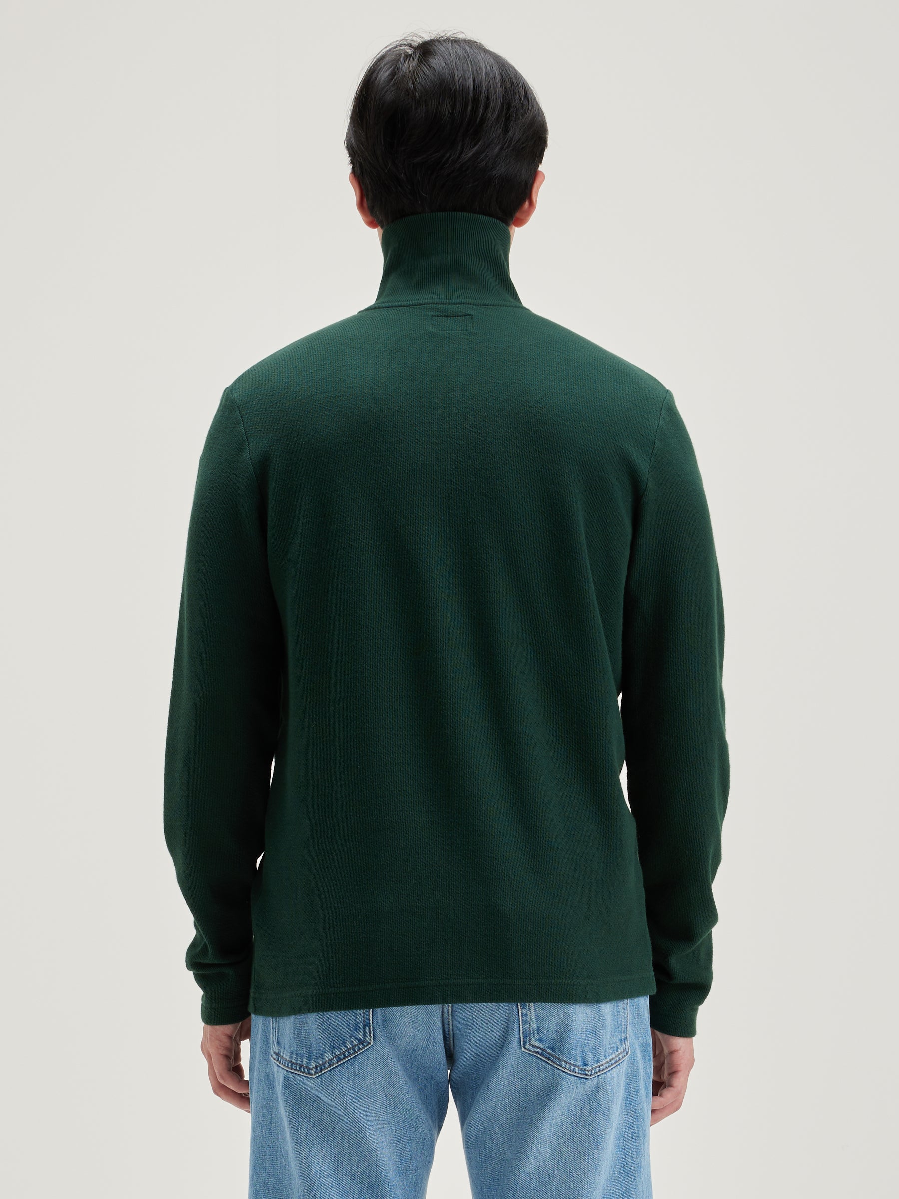 Spence zipped-collar t-shirt (242 / M / SCARABEE)