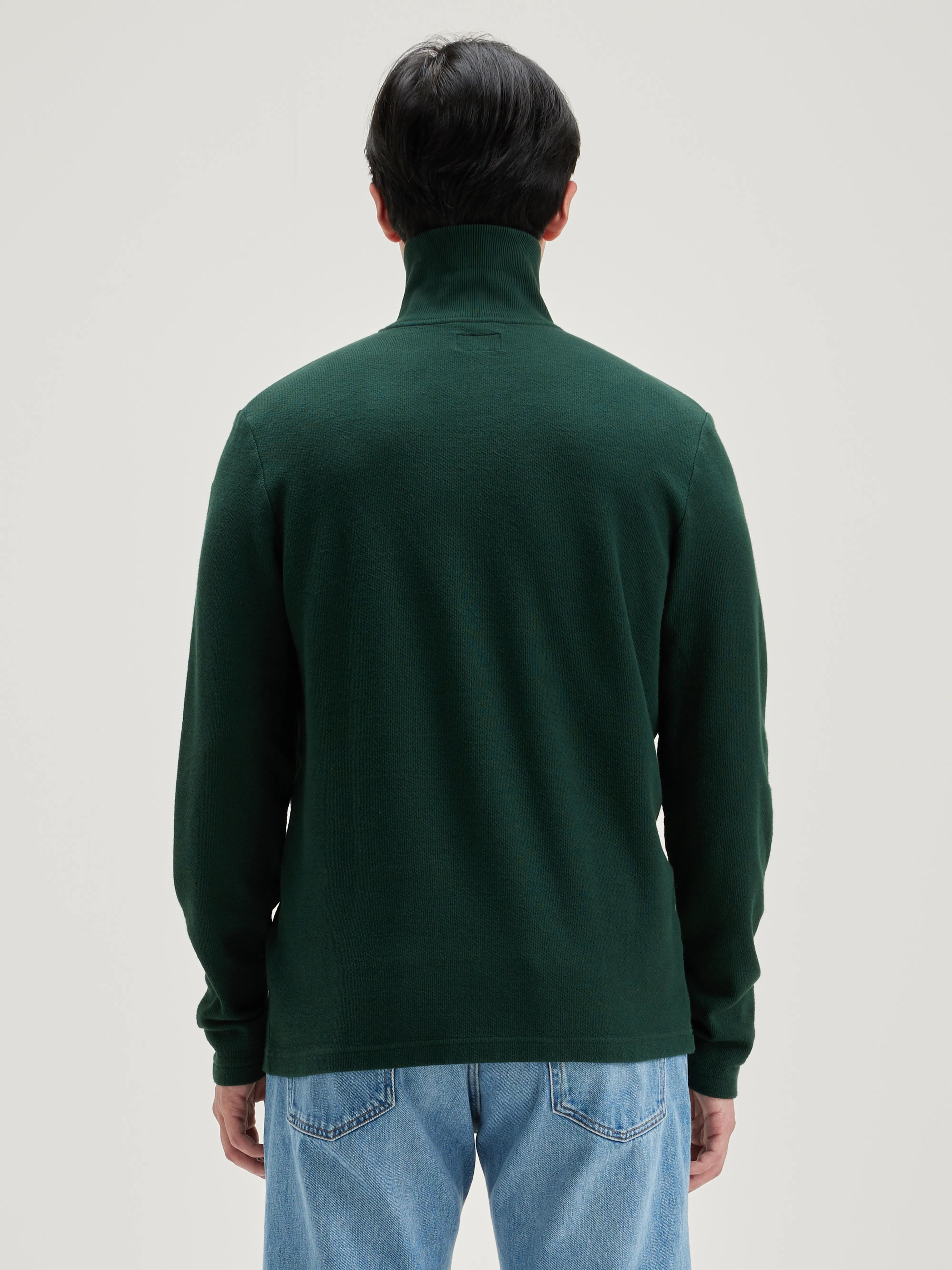 Spence zipped-collar t-shirt (242 / M / SCARABEE)