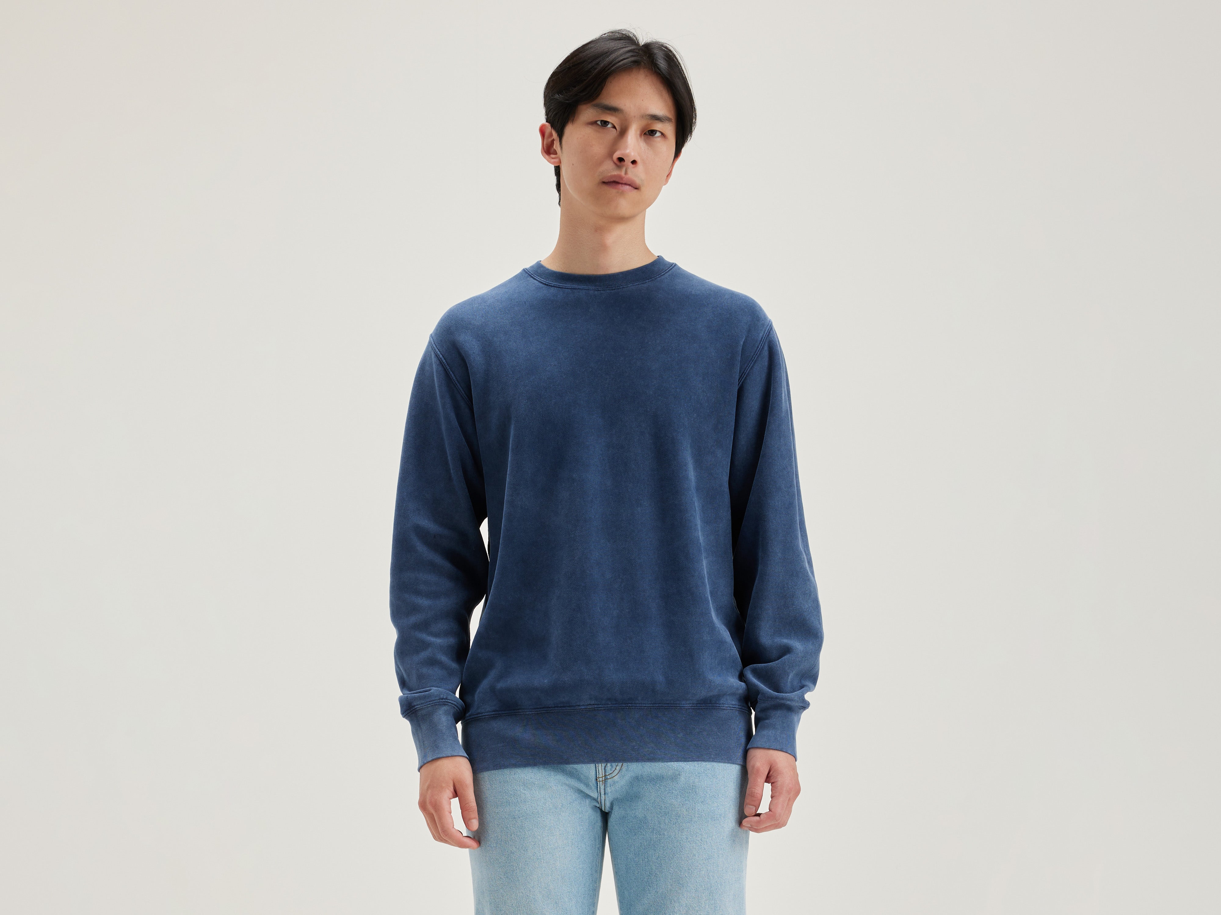 Flake ronde hals sweatshirt (242 / M / INK)