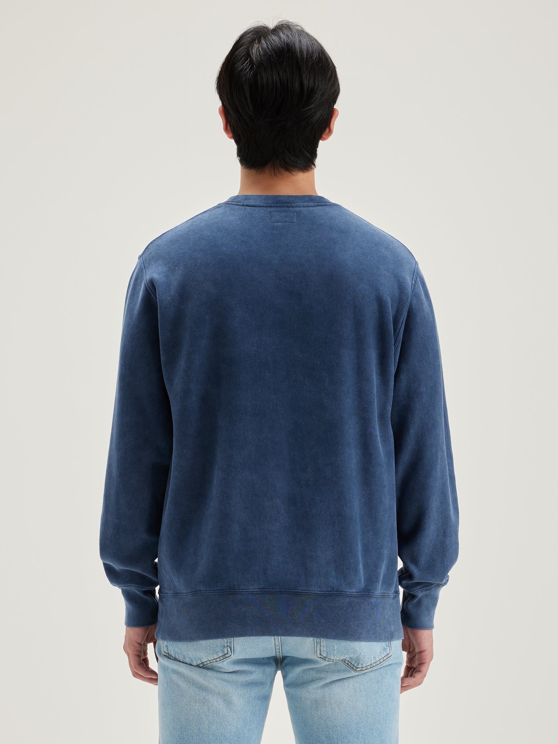 Flake Crew-neck Sweatshirt - Ink For Men | Bellerose