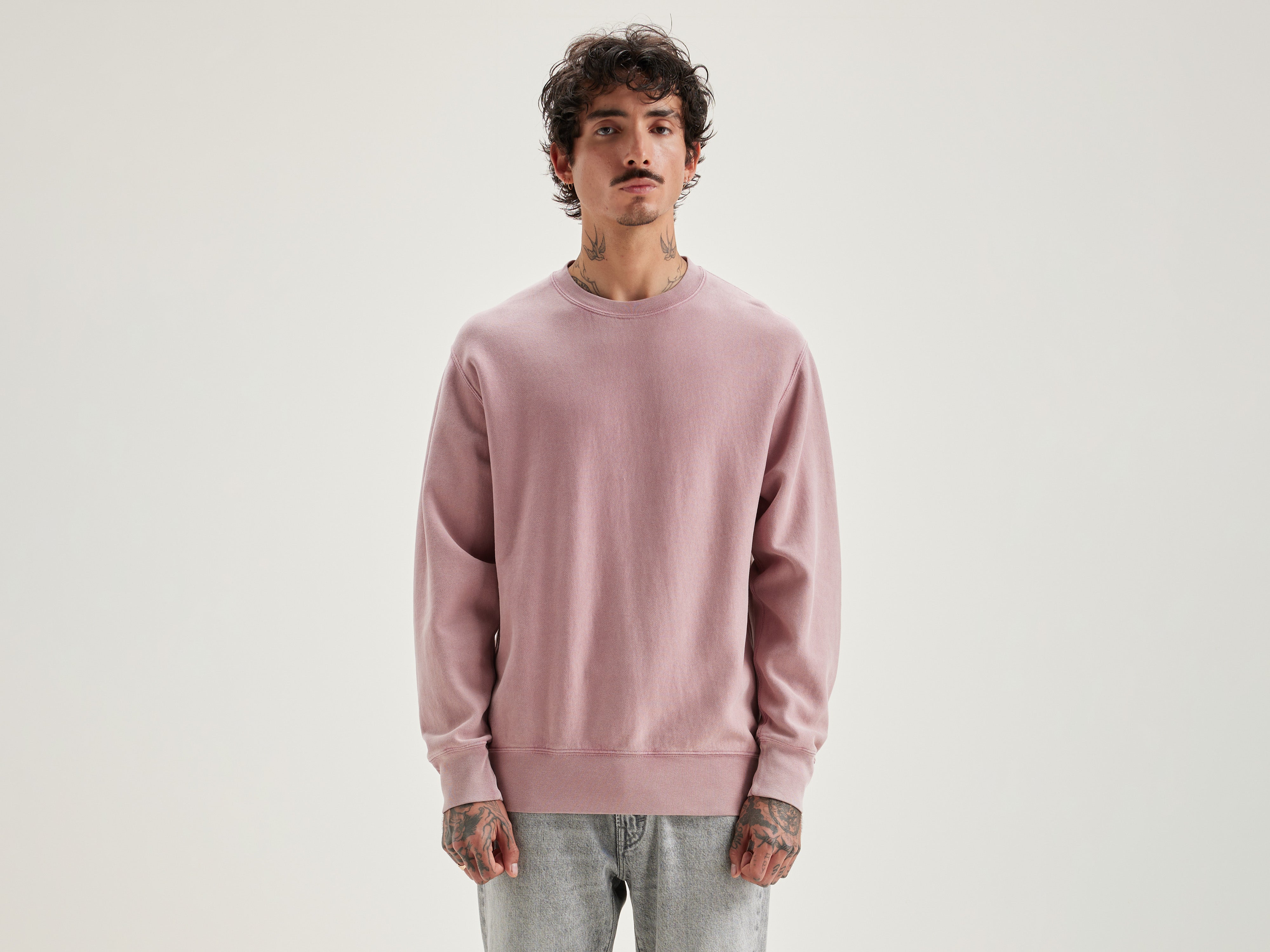 Flake ronde hals sweatshirt (242 / M / POT POURRI)