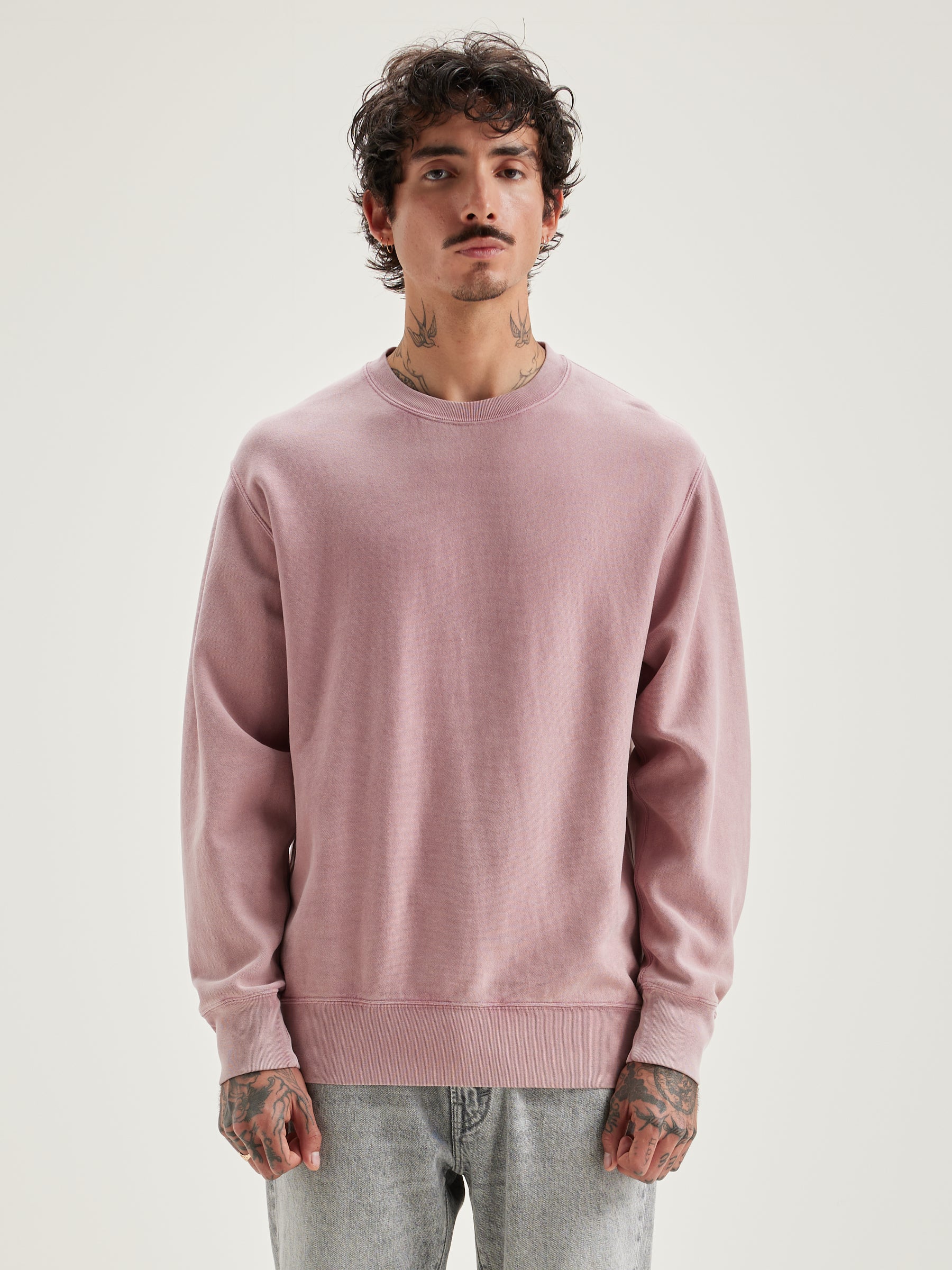 Flake ronde hals sweatshirt (242 / M / POT POURRI)