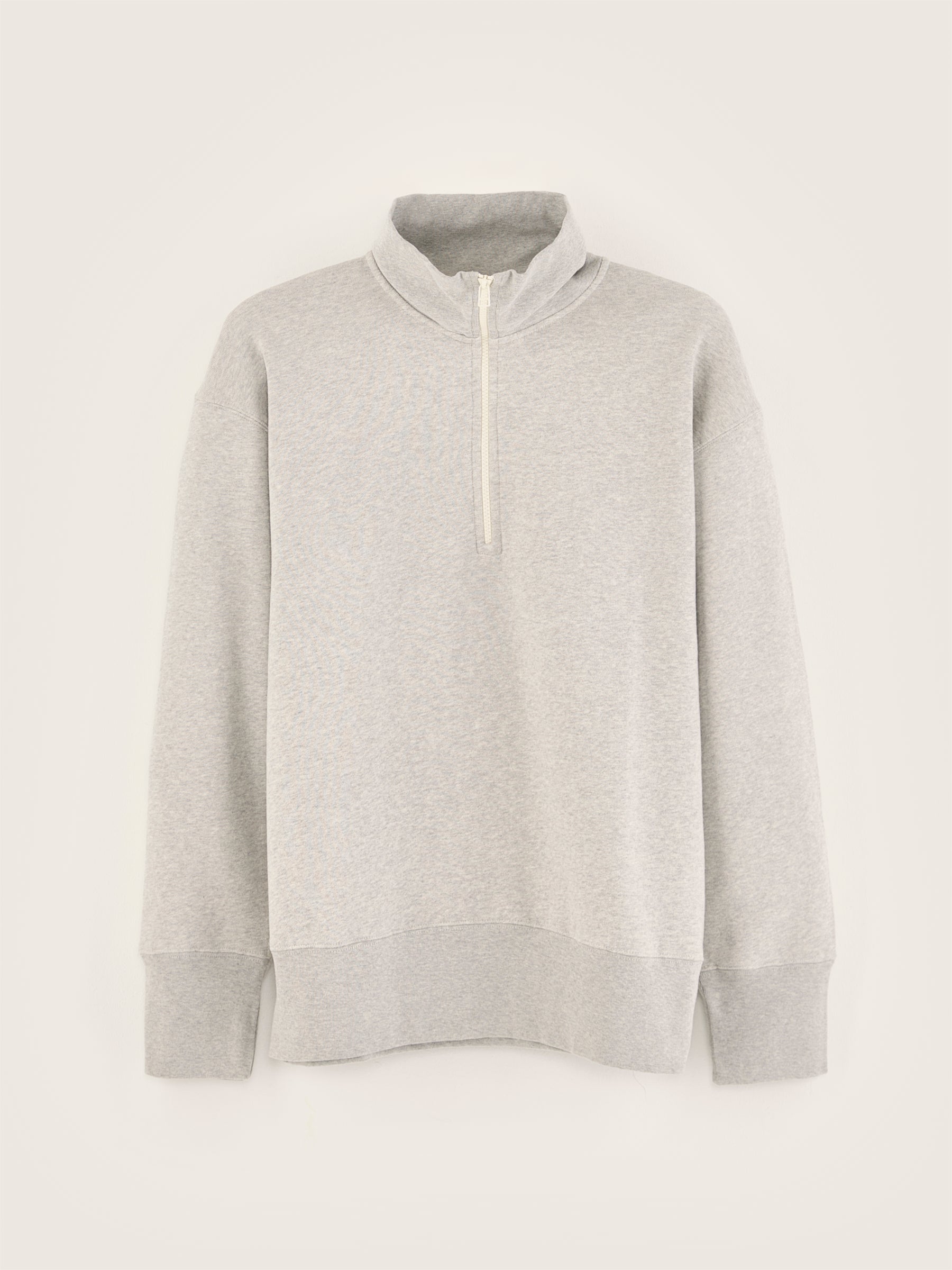 Faber zipped-collar sweatshirt (242 / M / H. GREY)