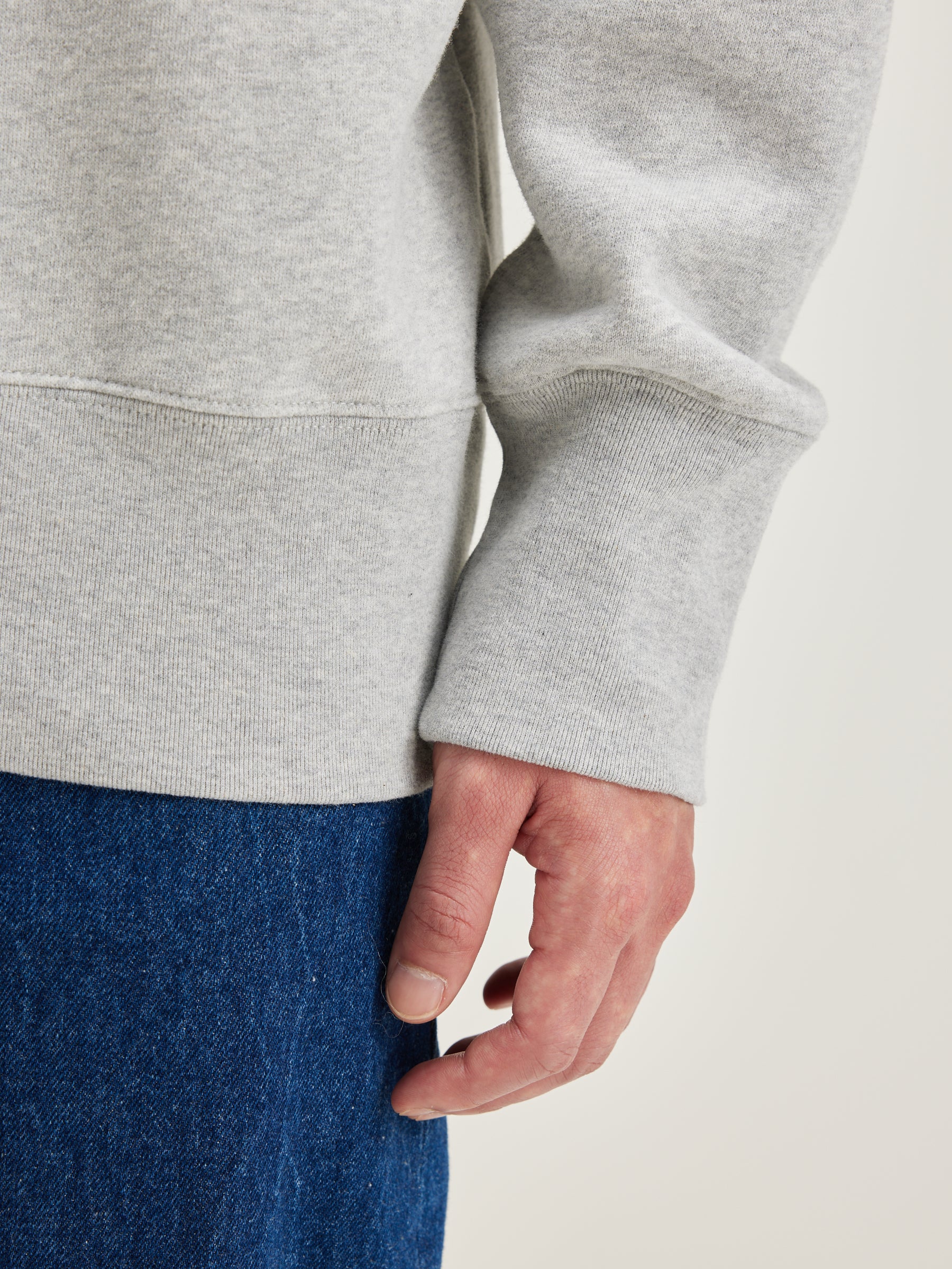 Faber zipped-collar sweatshirt (242 / M / H. GREY)