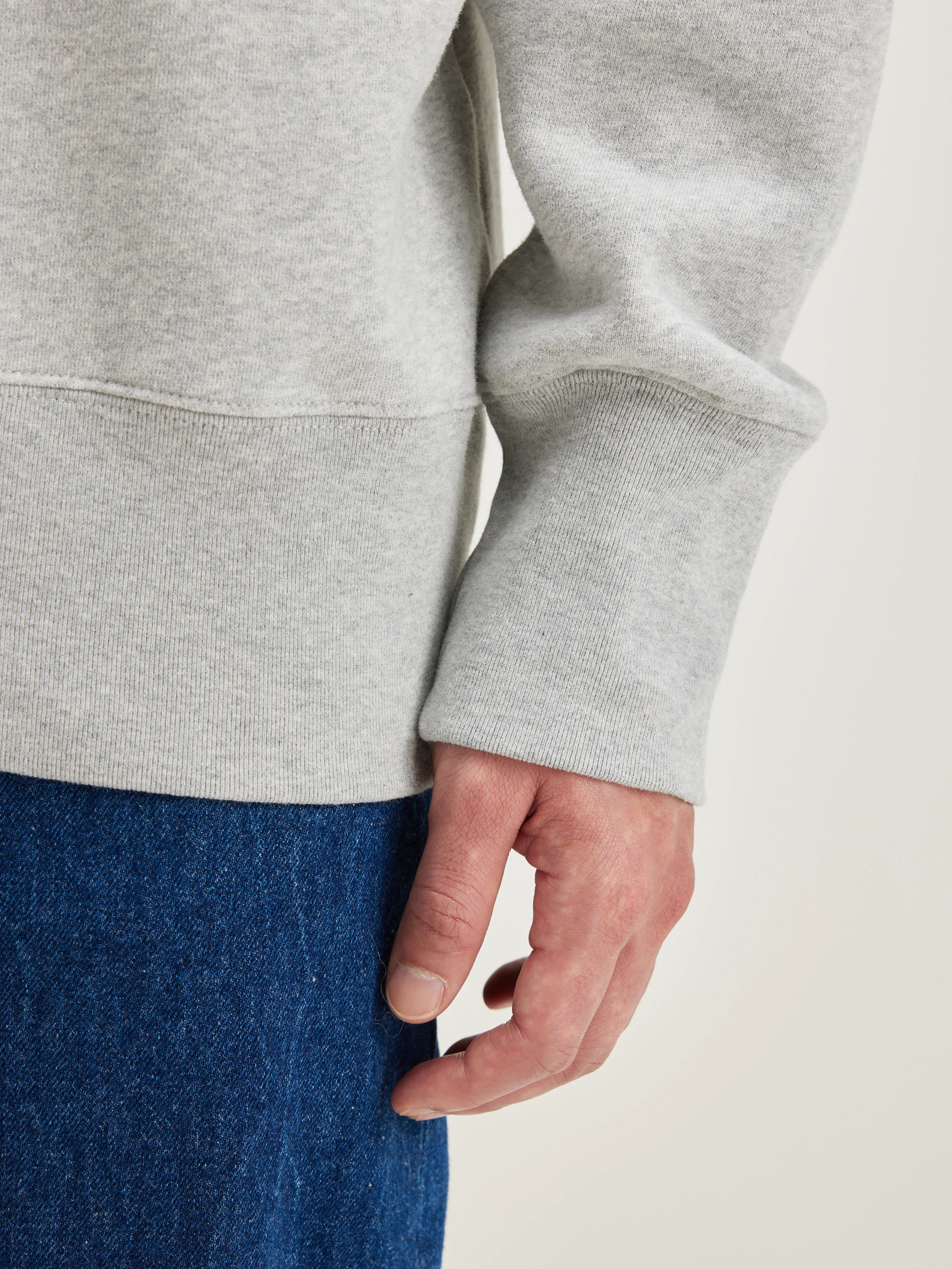 Sweatshirt col zippé Faber (242 / M / H. GREY)