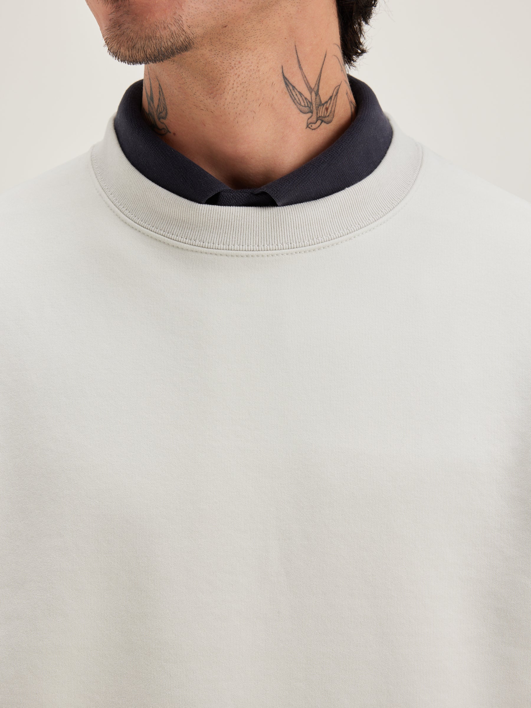 Sweatshirt Col Rond Flock - Craie Pour Homme | Bellerose