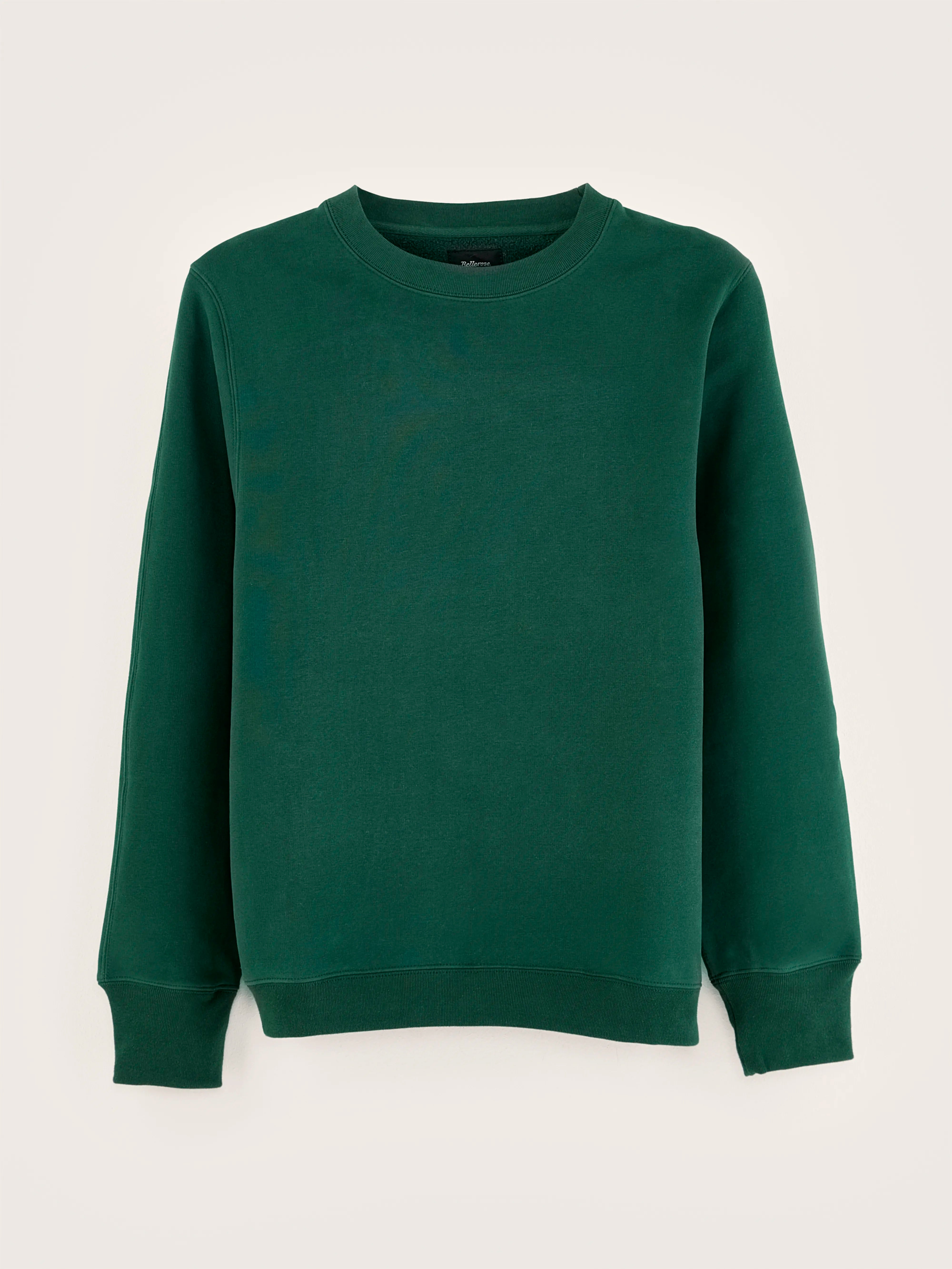 Flock crew-neck sweatshirt (242 / M / SCARABEE)