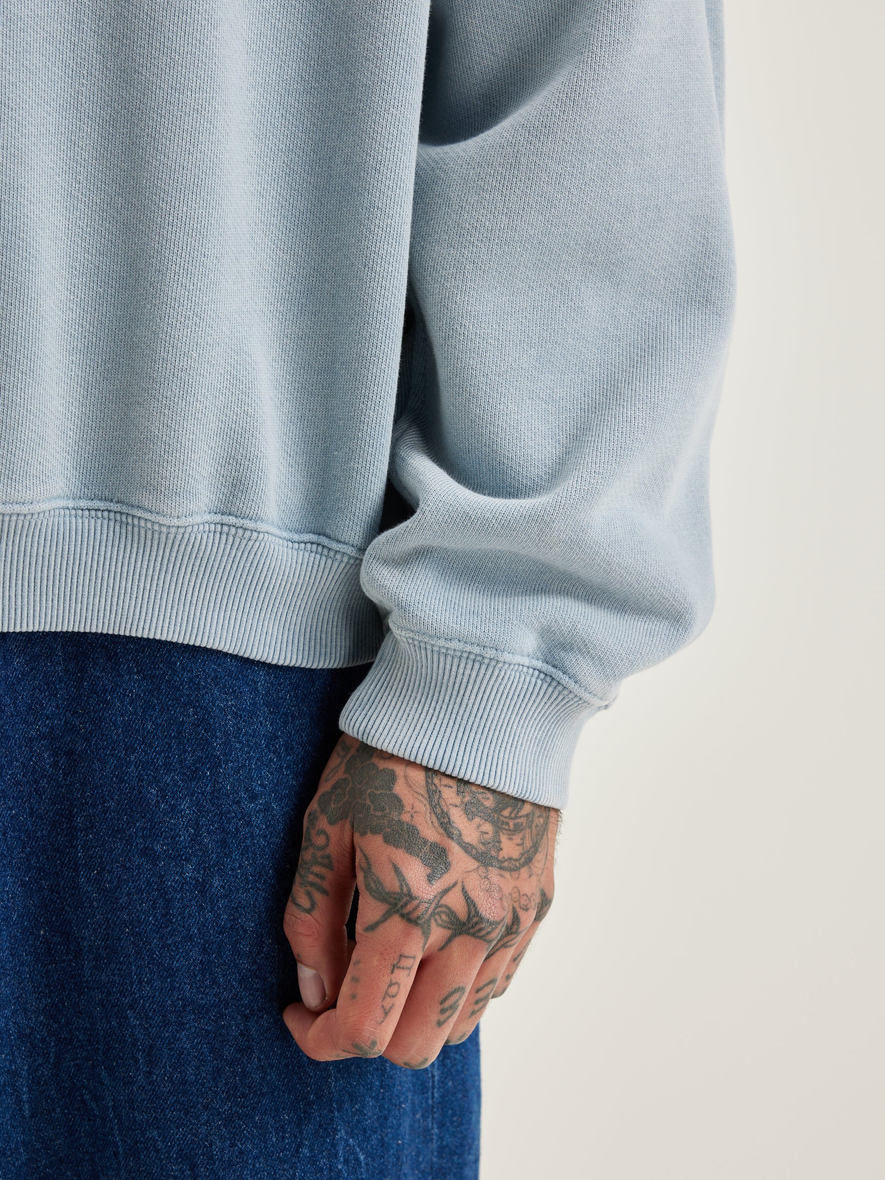 Fabien crew-neck sweatshirt (242 / M / CHAMBRAY)