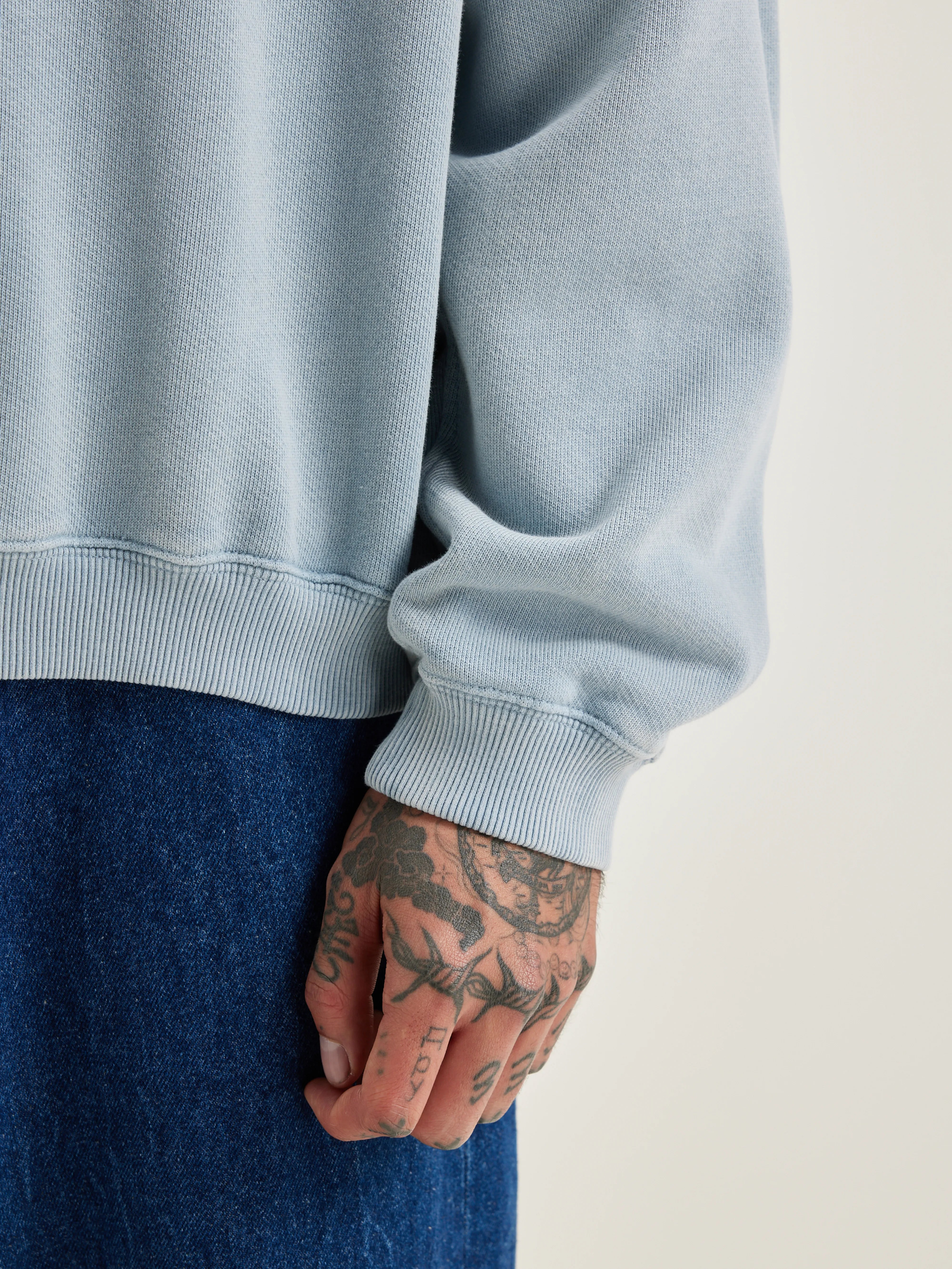 Sweatshirt col rond Fabien (242 / M / CHAMBRAY)