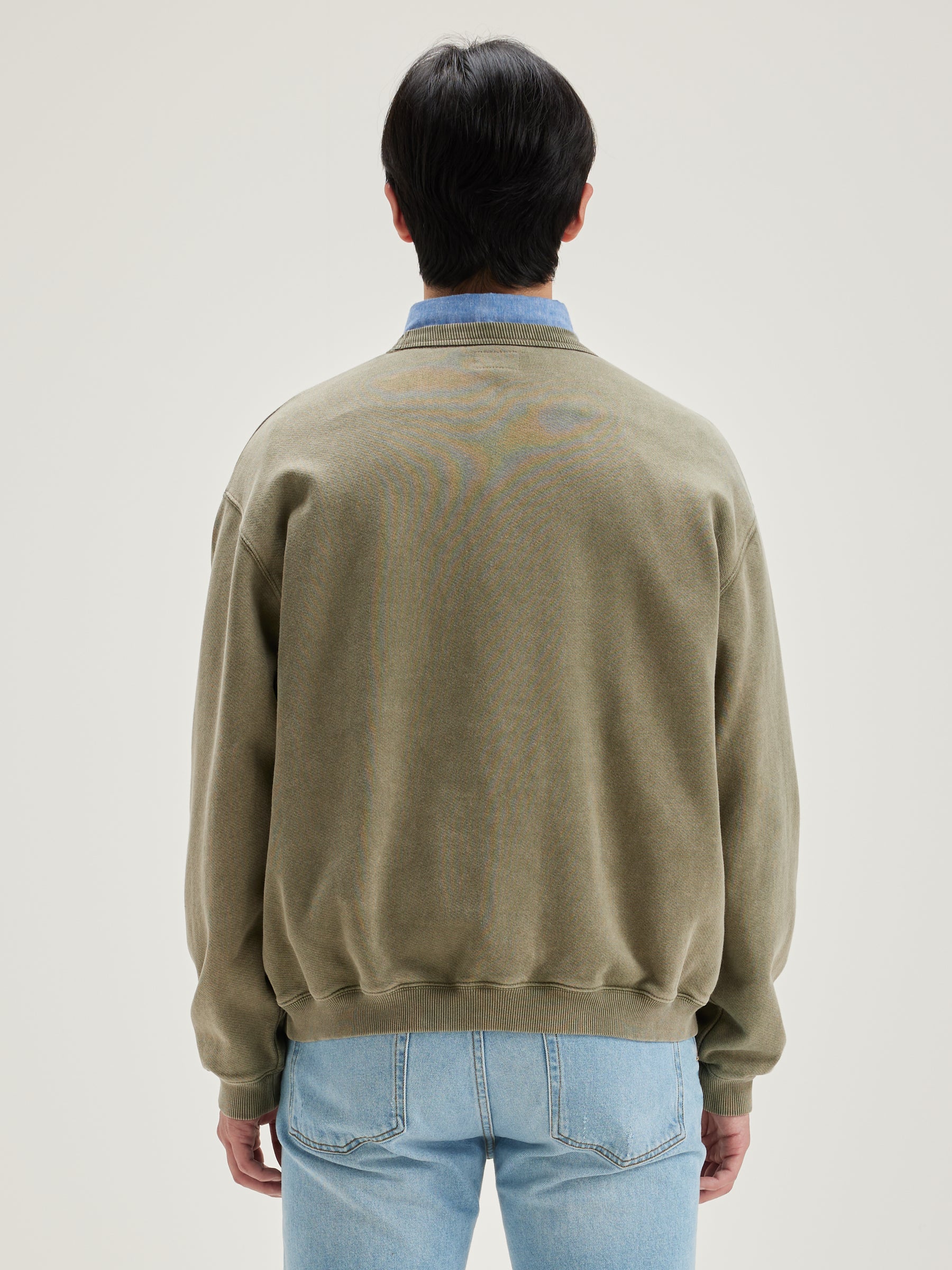 Fabien Ronde Hals Sweatshirt - Military Voor Heren | Bellerose