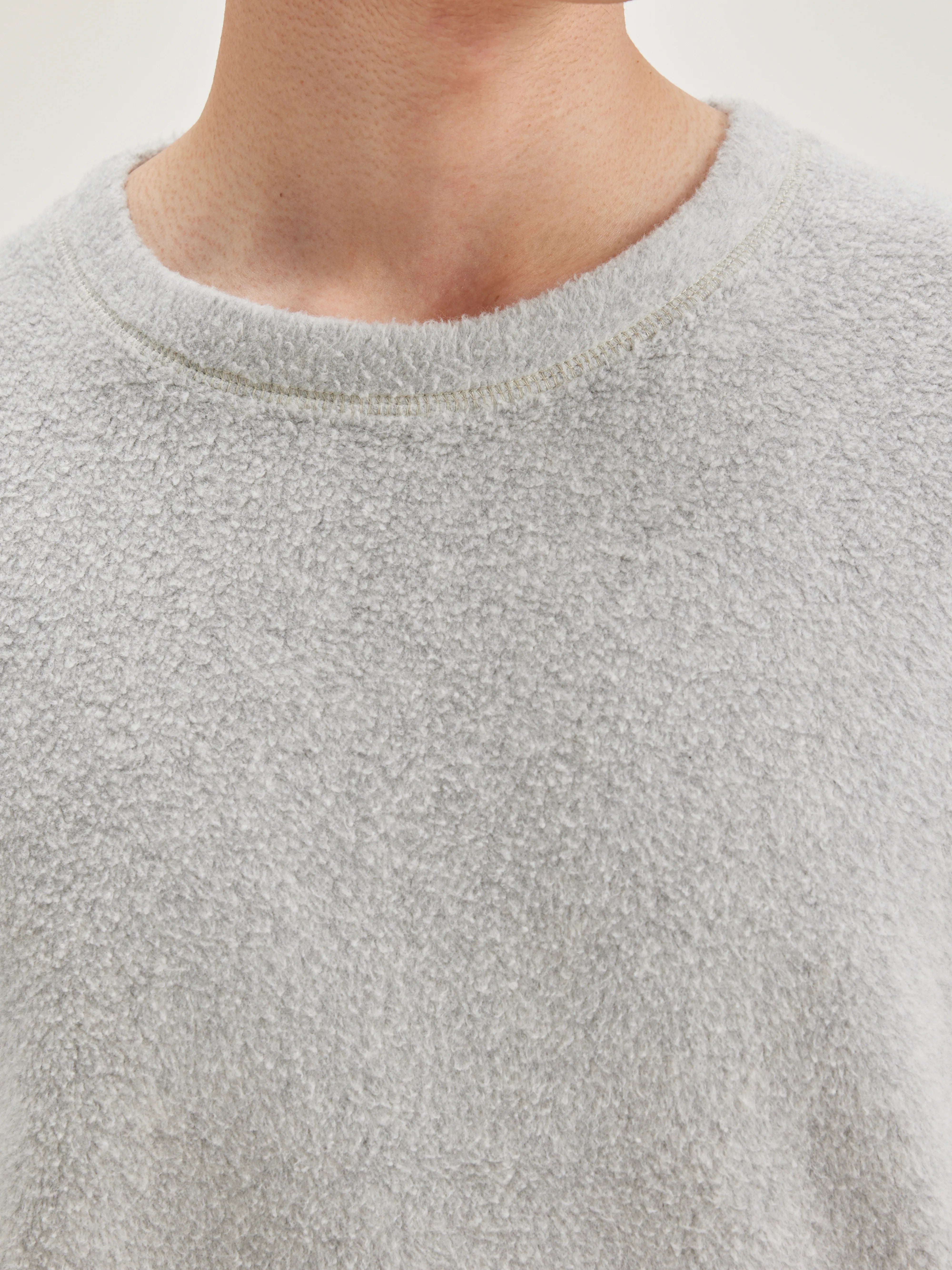 Sweatshirt Col Rond Matt - Heather grey Pour Homme | Bellerose