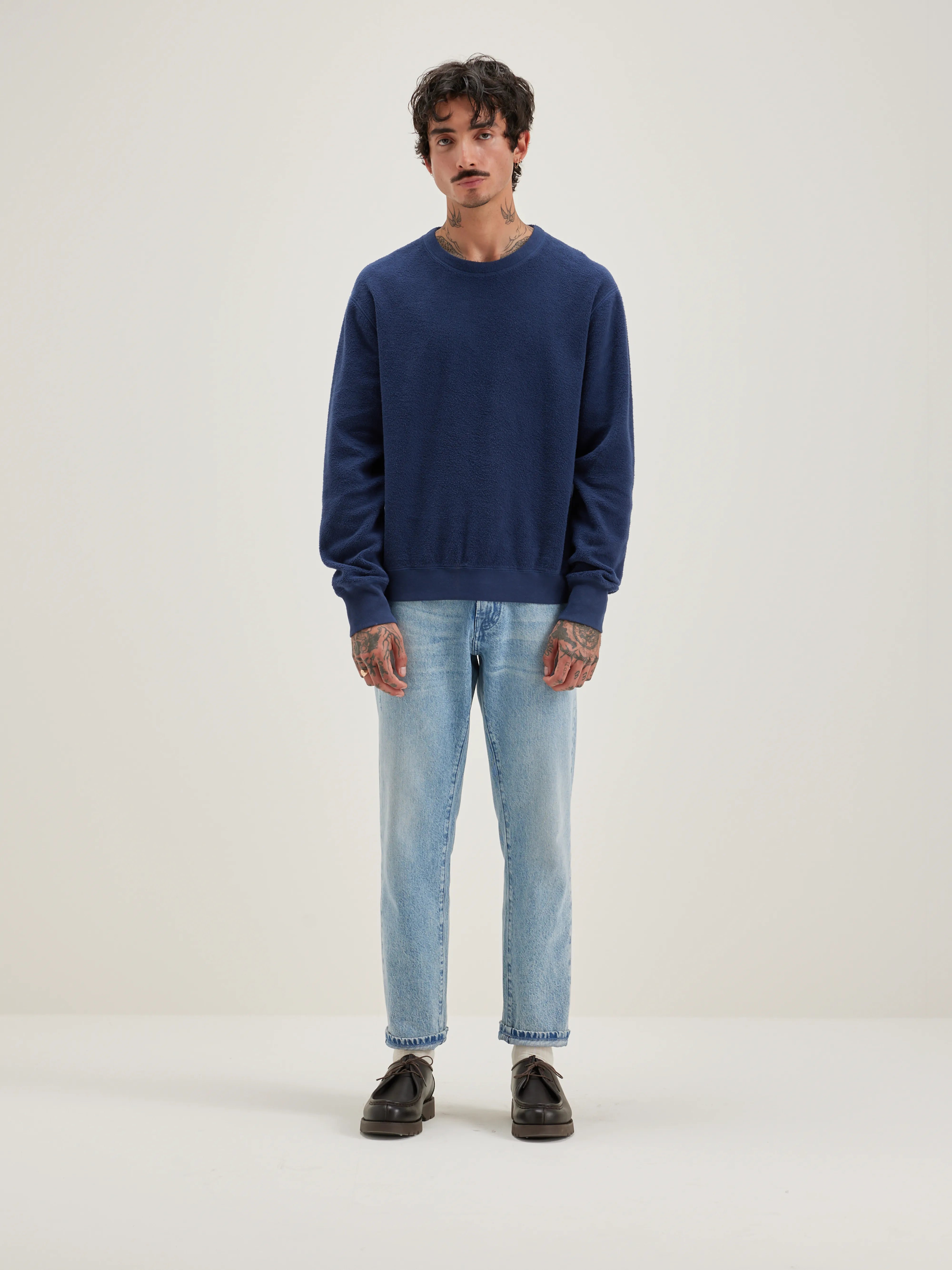 Sweatshirt Col Rond Matt - Ink Pour Homme | Bellerose