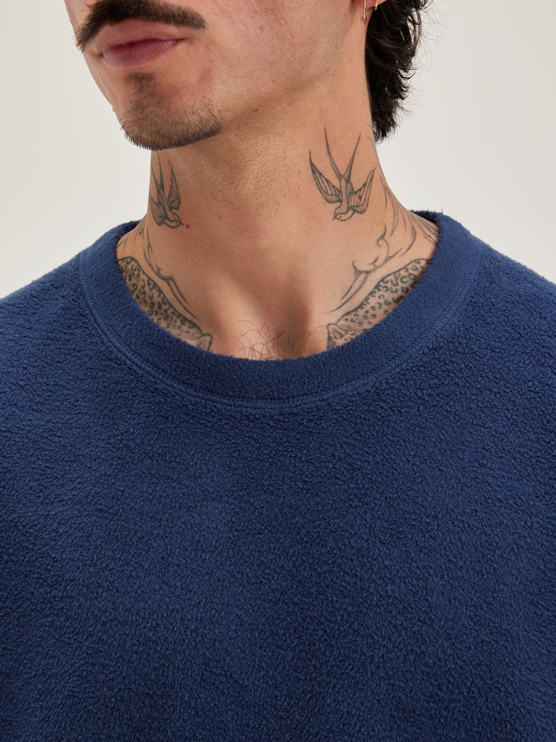 Matt Crew-neck Sweatshirt - Ink For Men | Bellerose