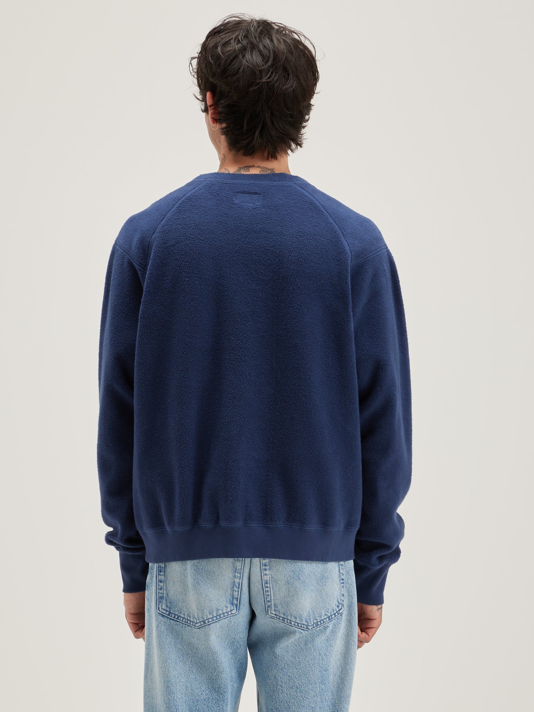 Matt Ronde Hals Sweatshirt - Ink Voor Heren | Bellerose