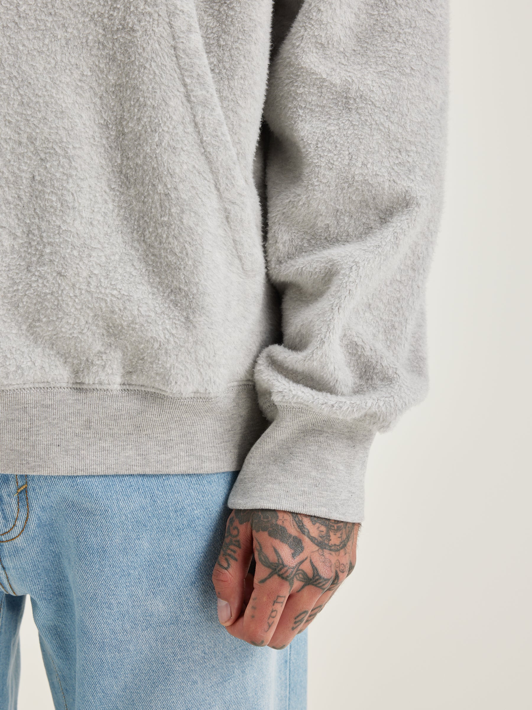 Mattis Relaxed Hoodie - Heather grey For Men | Bellerose