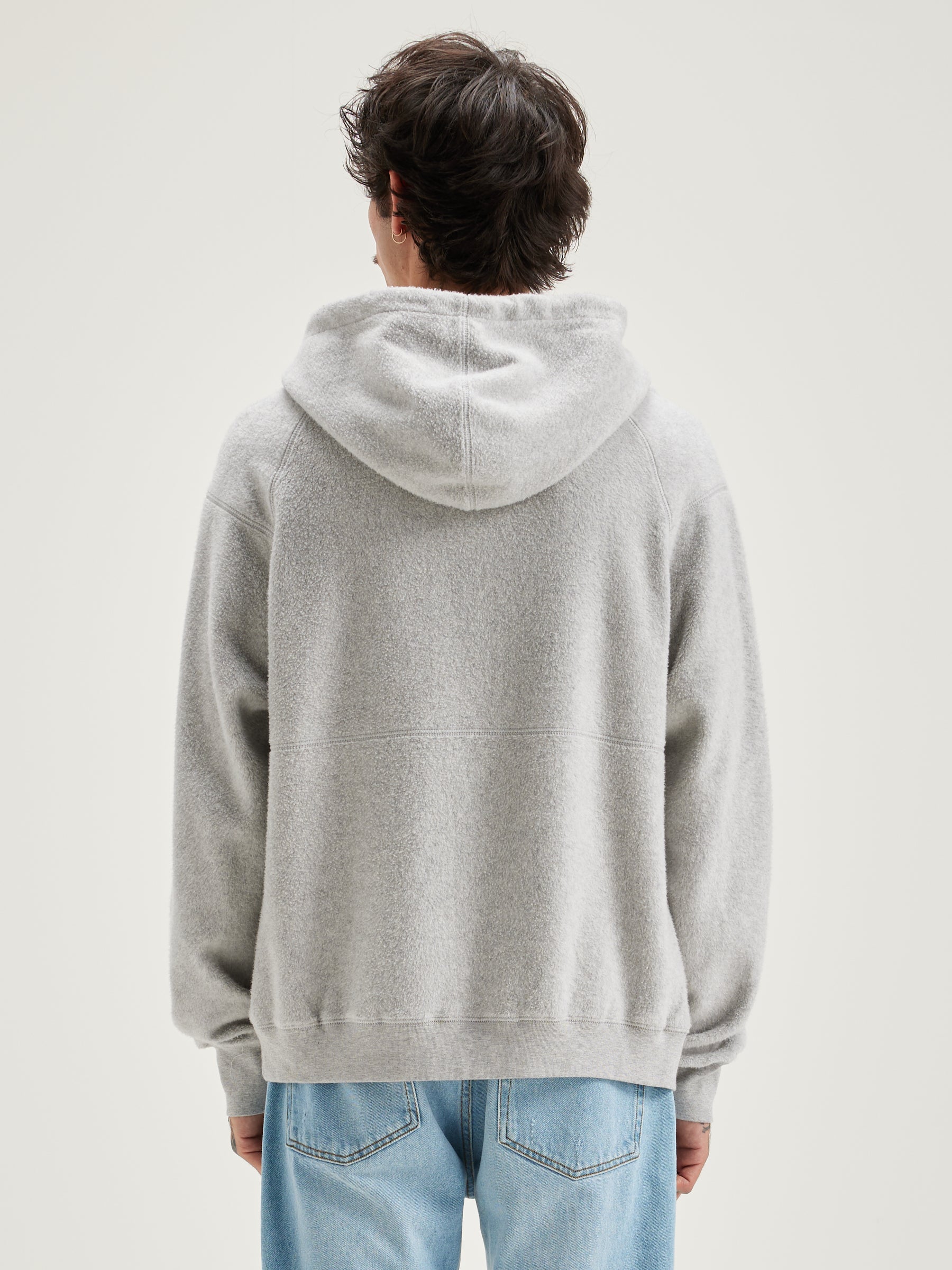 Mattis Relaxed Hoodie - Heather grey Voor Heren | Bellerose