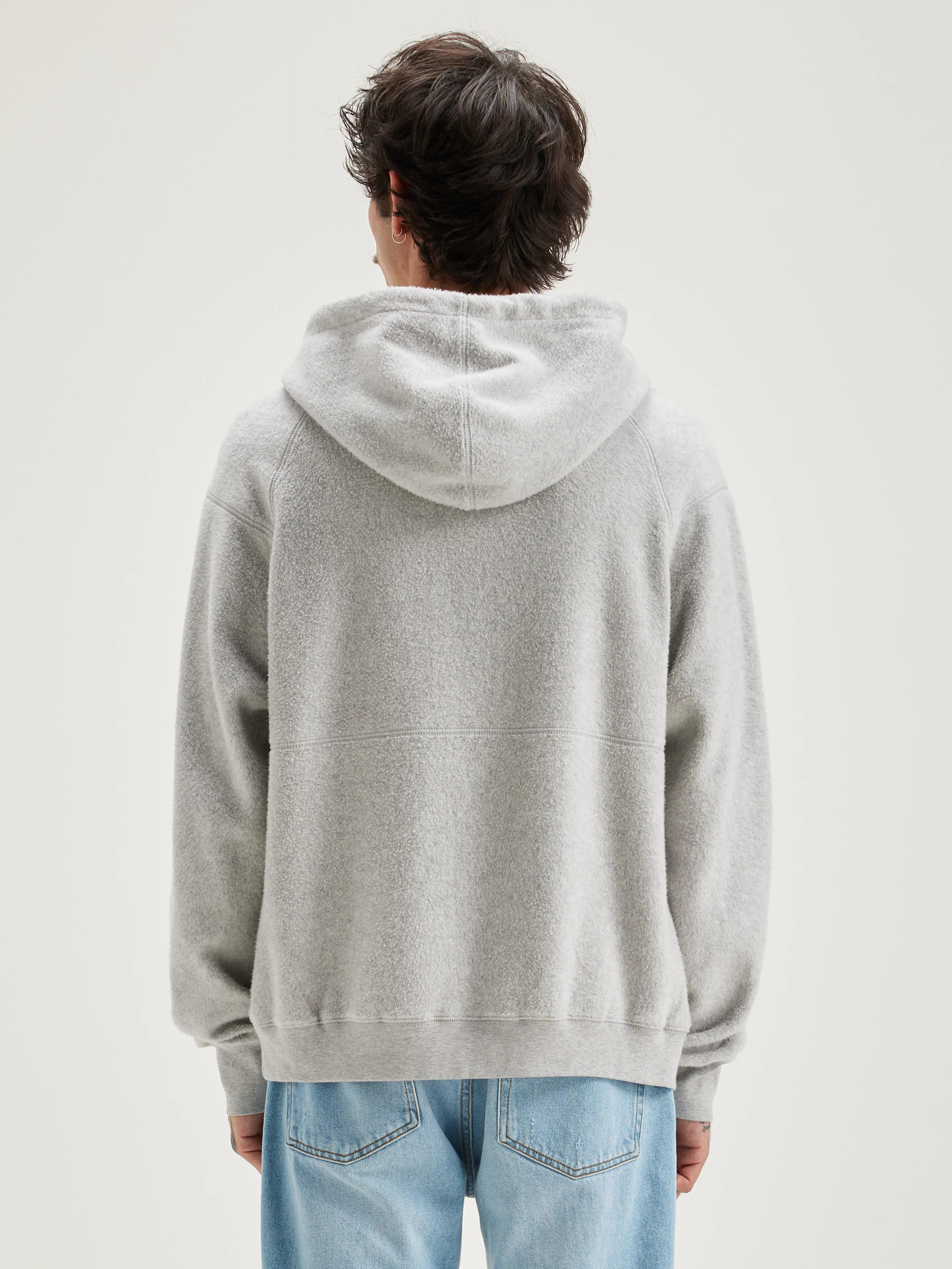 Mattis Relaxed Hoodie - Heather grey For Men | Bellerose