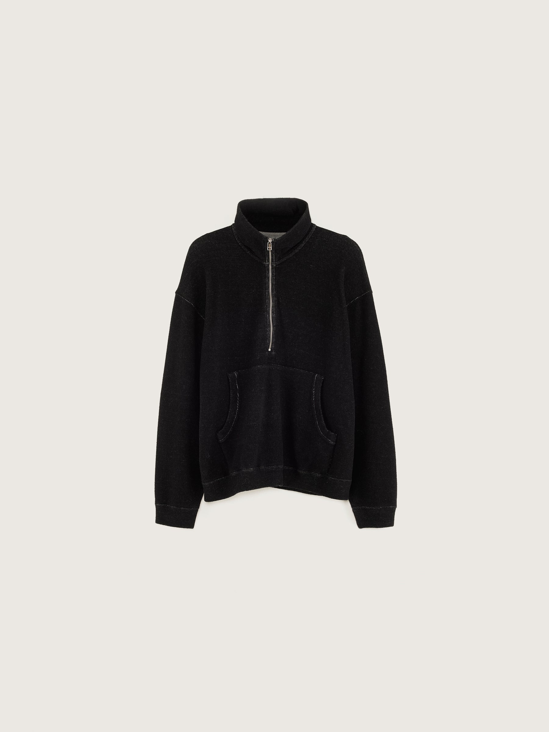 Sweatshirt col zippé Mabro (242 / M / BLACK)