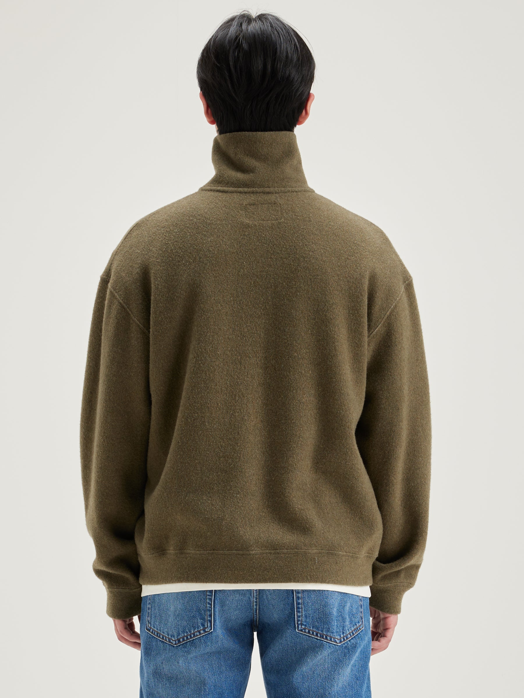 Mabro Zipped-collar Sweatshirt - Military For Men | Bellerose