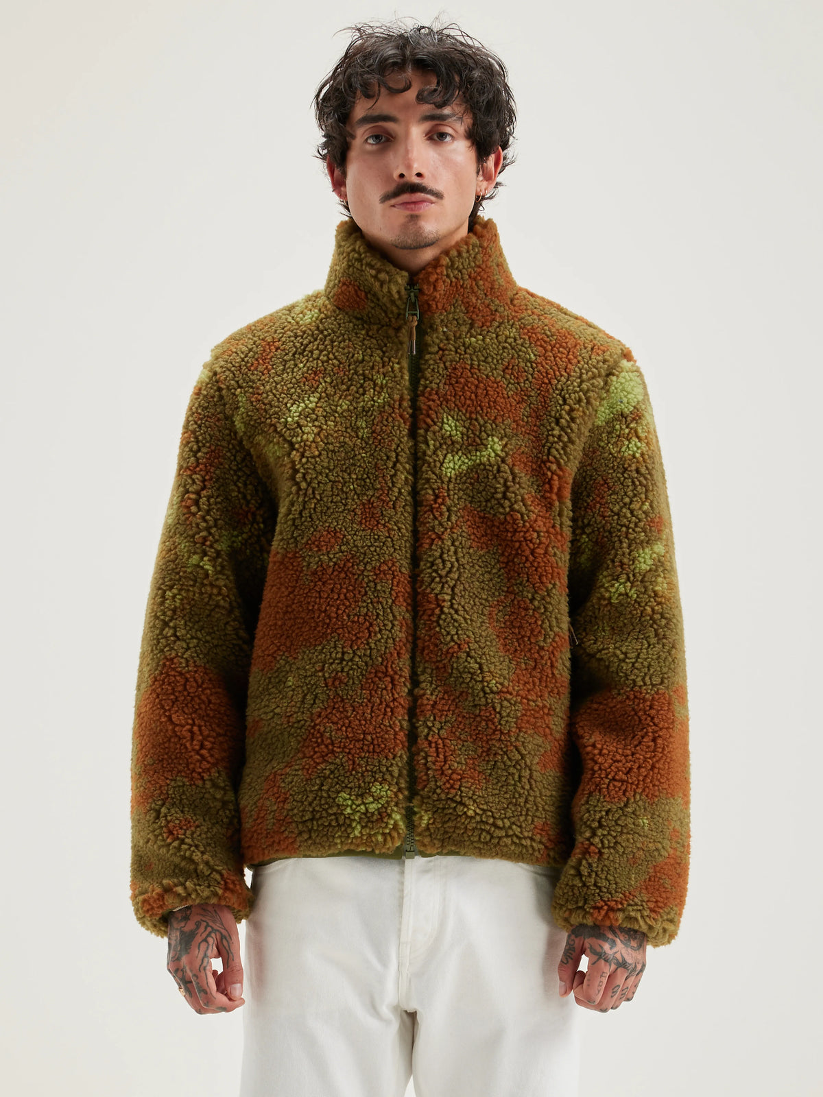 Jeremy Zip-up Teddy Sweatshirt - Military Für Men | Bellerose