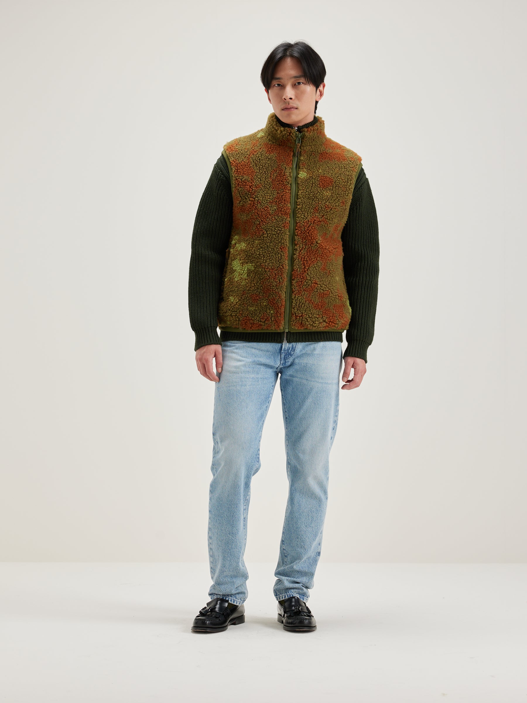 Jarron Mouwloos Teddy Sweatshirt - Military Voor Heren | Bellerose