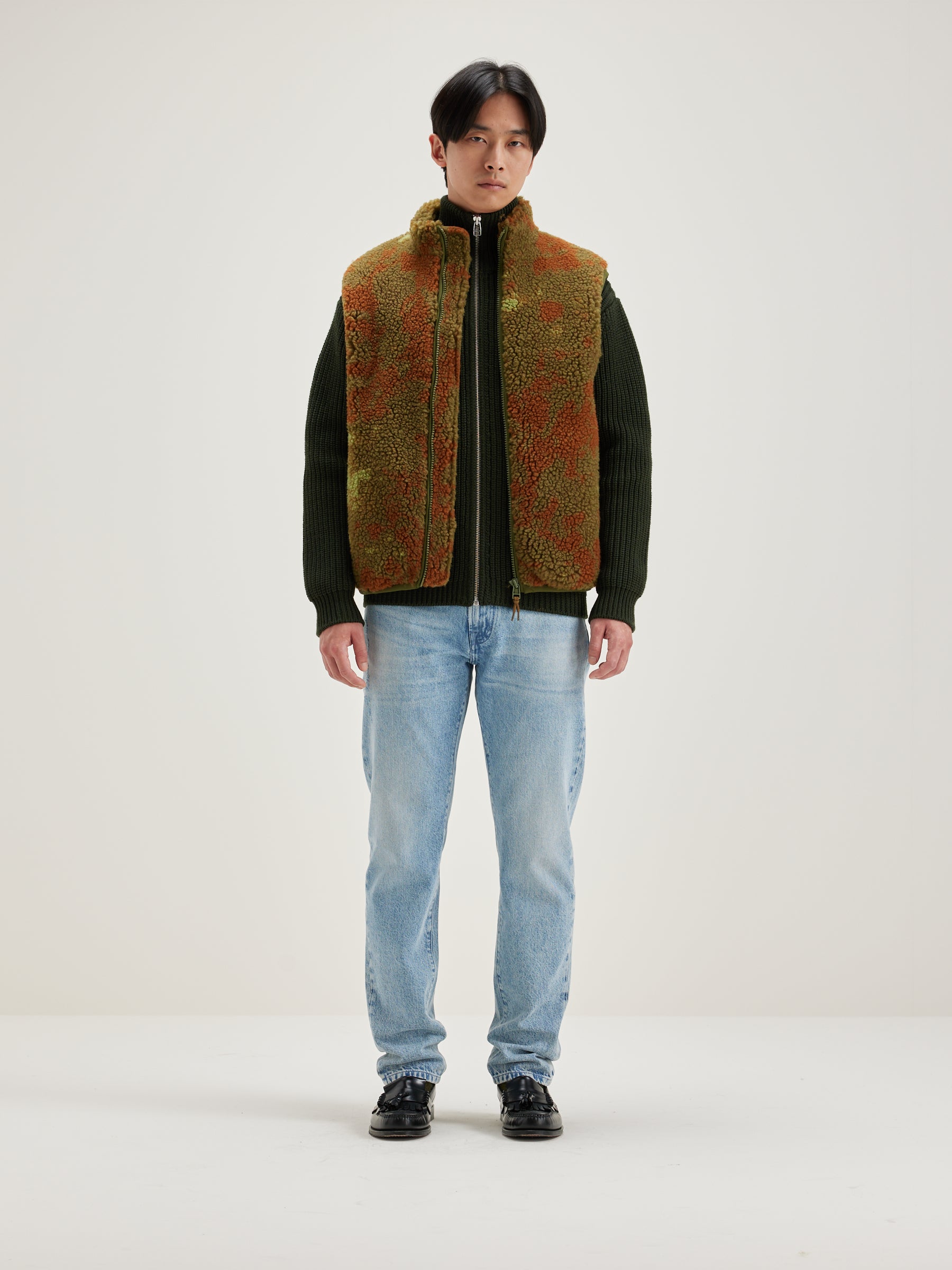 Jarron Mouwloos Teddy Sweatshirt - Military Voor Heren | Bellerose