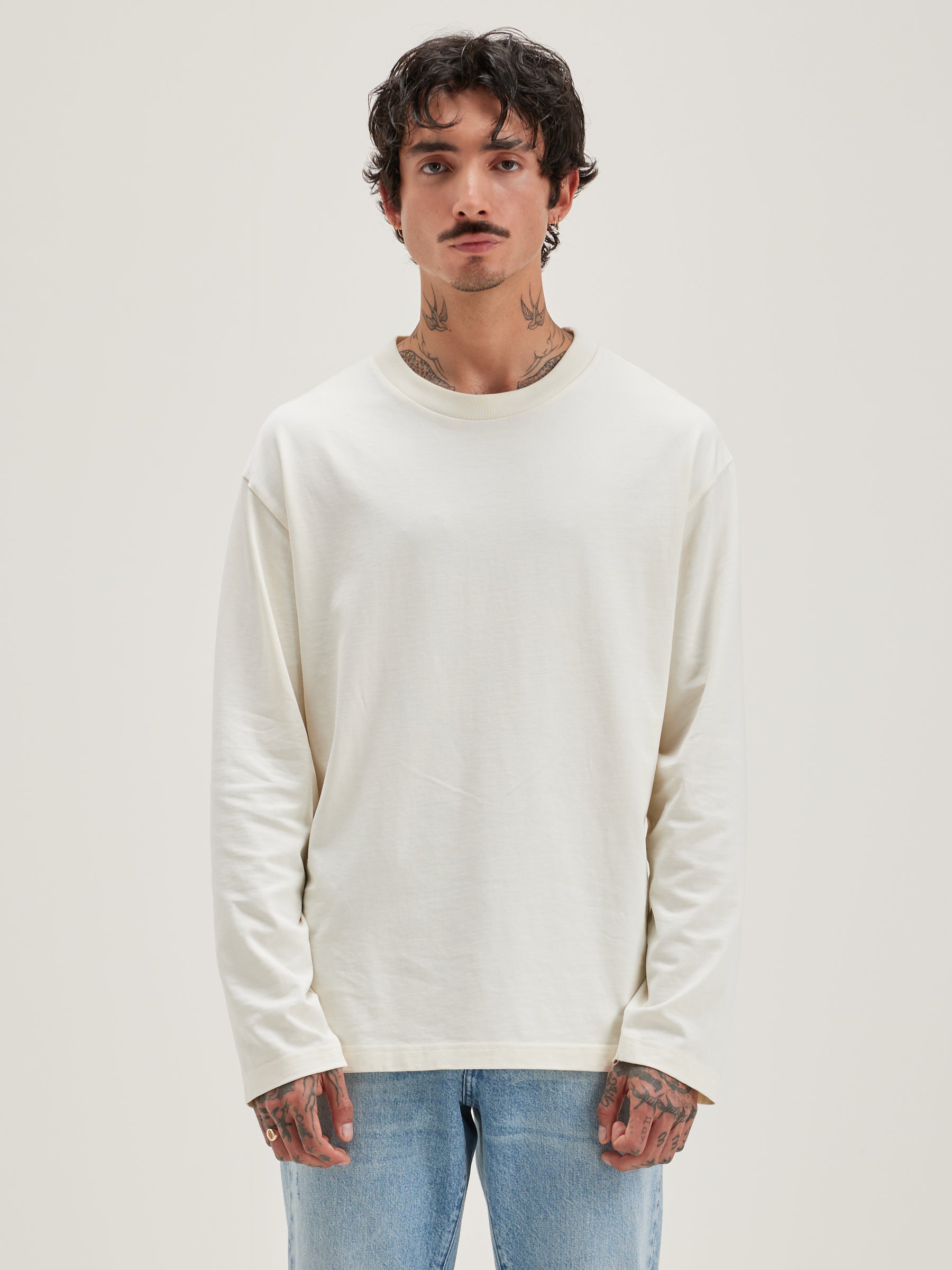 Vlugi Lange Mouwen T-shirt - Snow Voor Heren | Bellerose