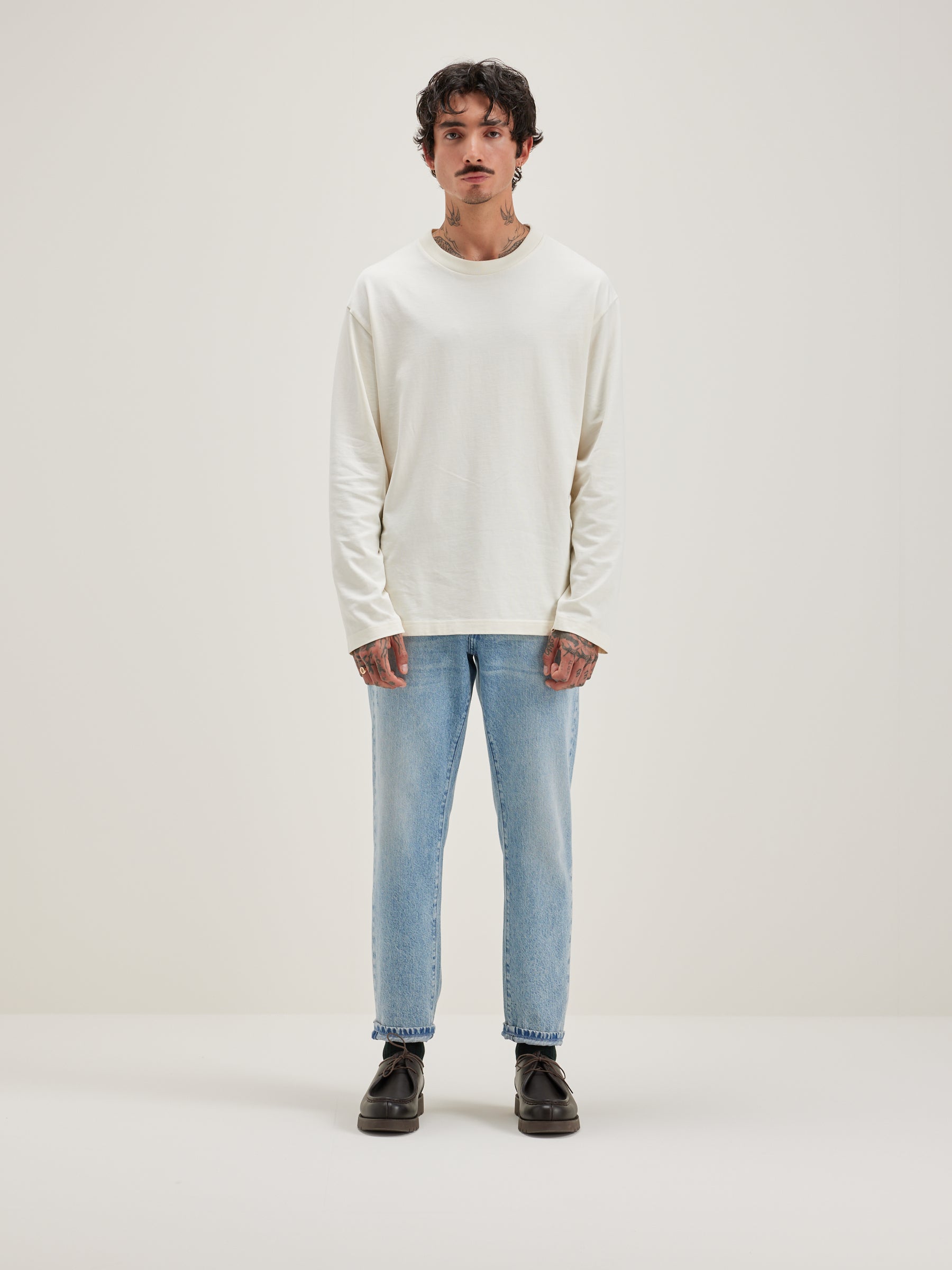 Vlugi Lange Mouwen T-shirt - Snow Voor Heren | Bellerose